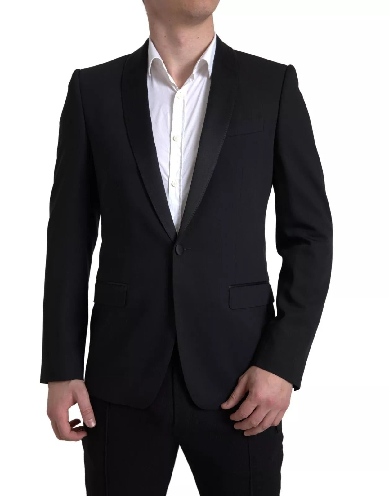 Dolce & Gabbana Black Wool Single Breasted MARTINI Blazerclothing | Regal Royce
