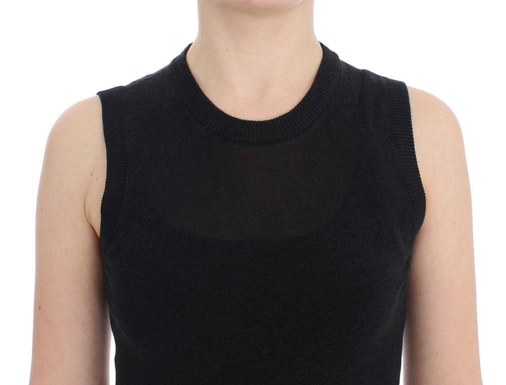 Dolce & Gabbana Black Sleeveless Crewneck Vest Pullover | Regal Royce