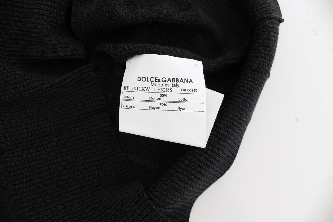 Dolce & Gabbana Black Sleeveless Crewneck Vest Pullover | Regal Royce