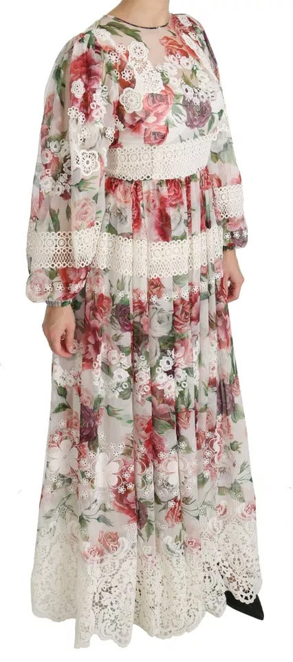 Dolce & Gabbana Multicolor Floral Maxi Sheath Dress | Regal Royce