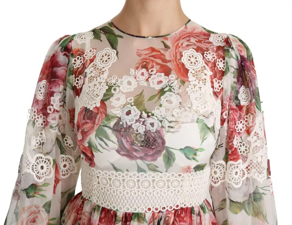 Dolce & Gabbana Multicolor Floral Maxi Sheath Dress | Regal Royce