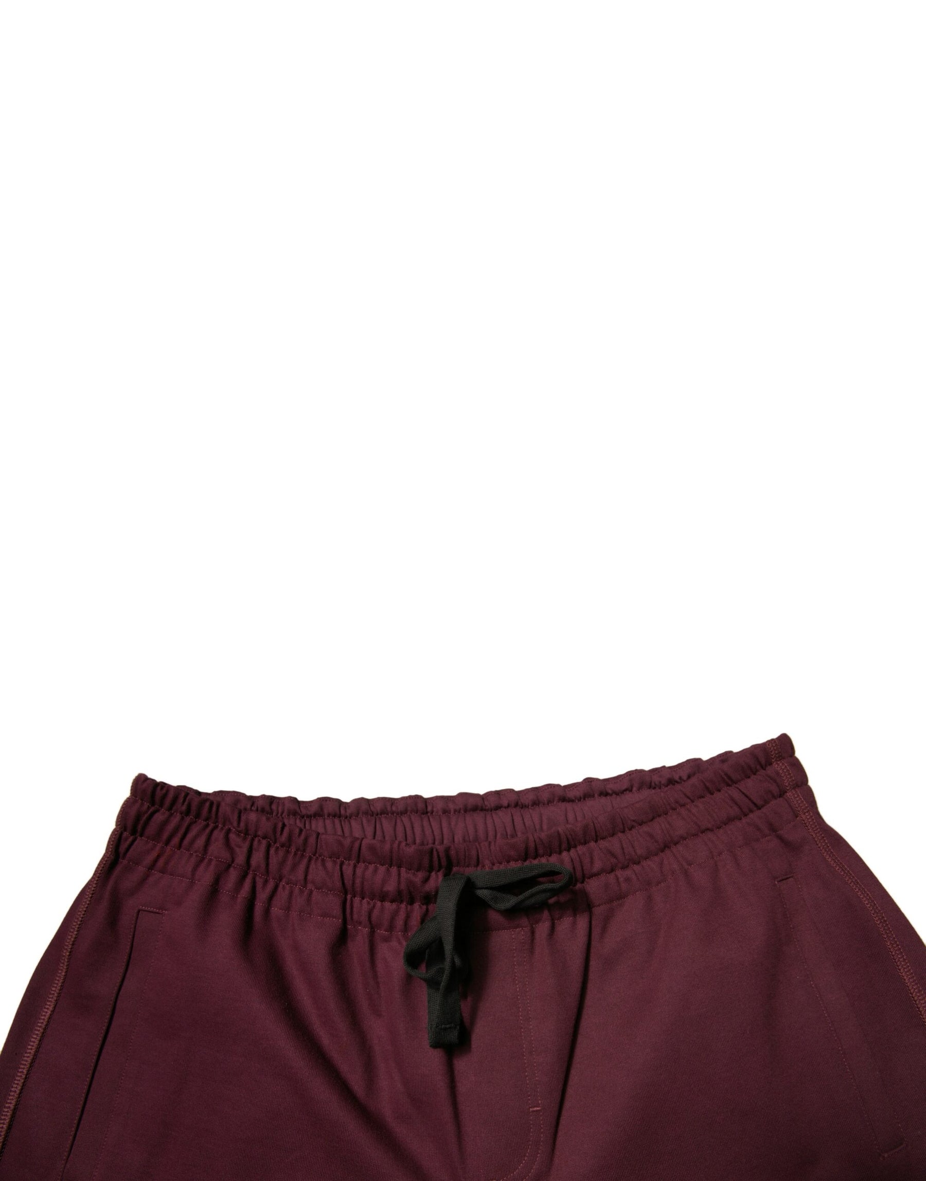 Dolce & Gabbana Maroon Cotton Mid Waist Bermuda Shorts | Regal Royce