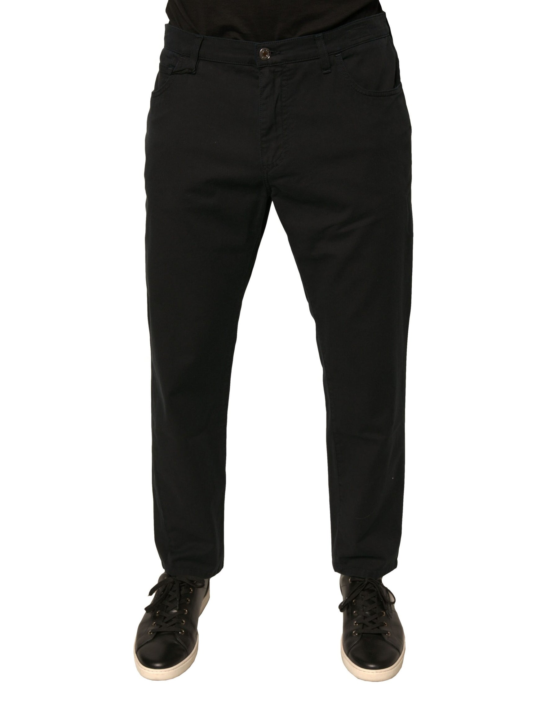 Dolce & Gabbana Black Logo Cotton Stretch Skinny Denim Jeans | Regal Royce