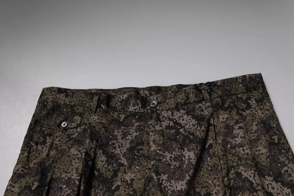 Dolce & Gabbana Multicolor Camouflage Men Dress Pants | Regal Royce