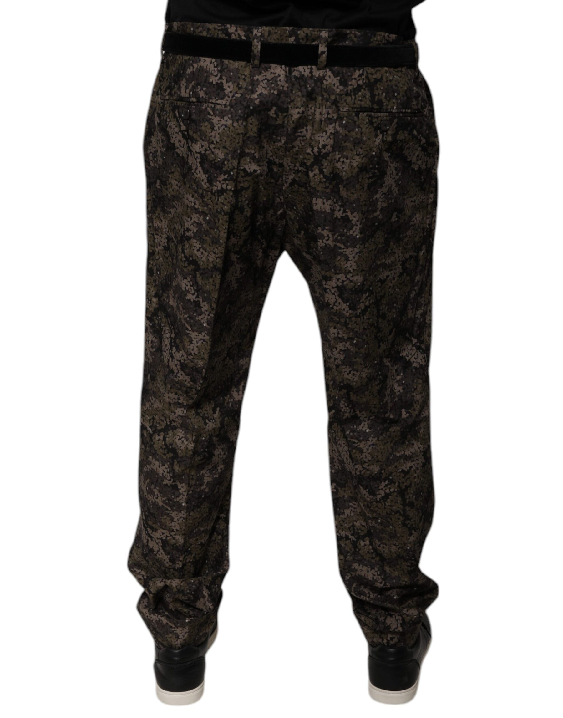 Dolce & Gabbana Multicolor Camouflage Men Dress Pants | Regal Royce