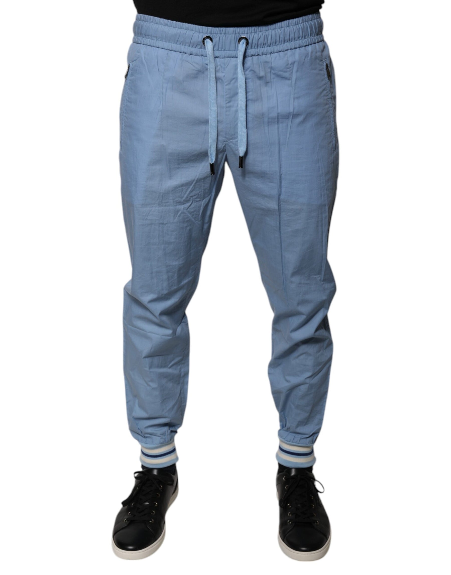 Dolce & Gabbana Blue Cotton Jogger Sweatpants Pants | Regal Royce