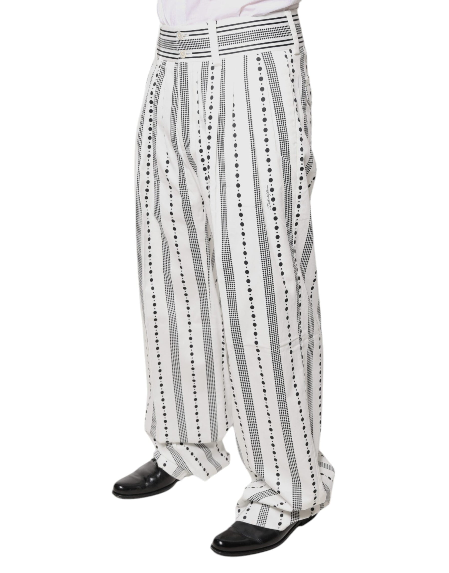 Dolce & Gabbana White Straight Formal Dress Pants | Regal Royce