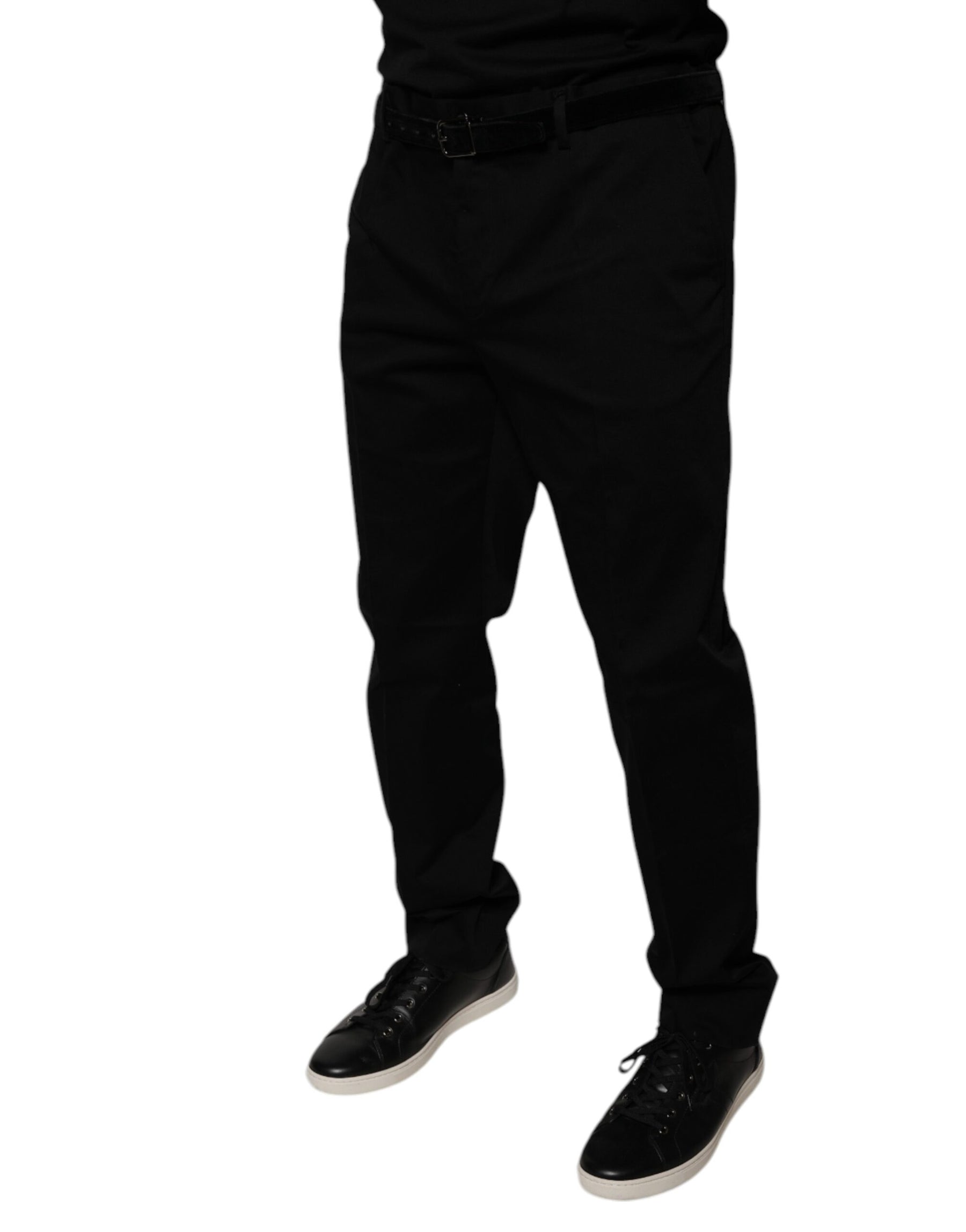 Dolce & Gabbana Black Tapered Formal Dress Pants | Regal Royce