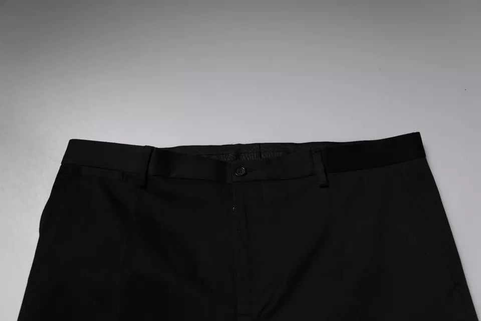 Dolce & Gabbana Black Tapered Formal Dress Pants | Regal Royce