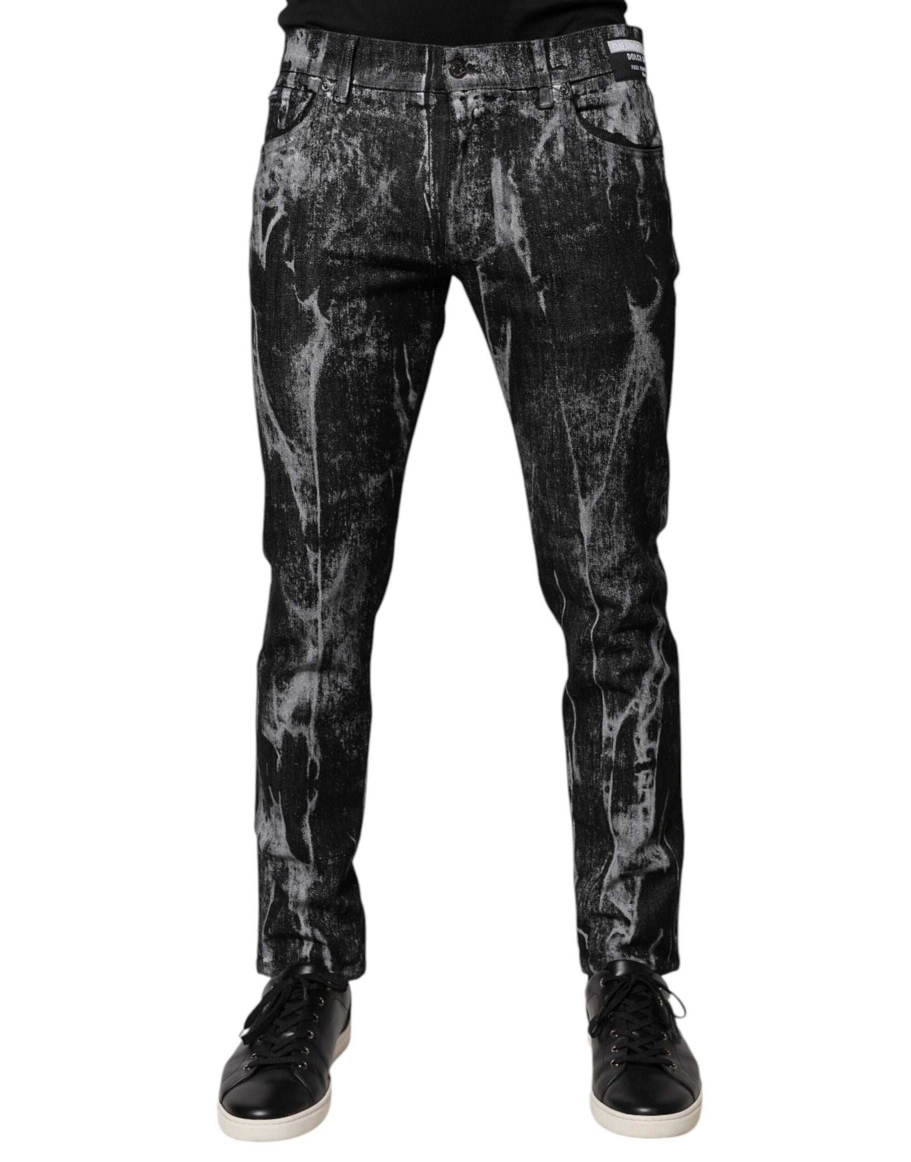 Dolce & Gabbana Multicolor Cotton Tie Dye Skinny Denim Jeans | Regal Royce