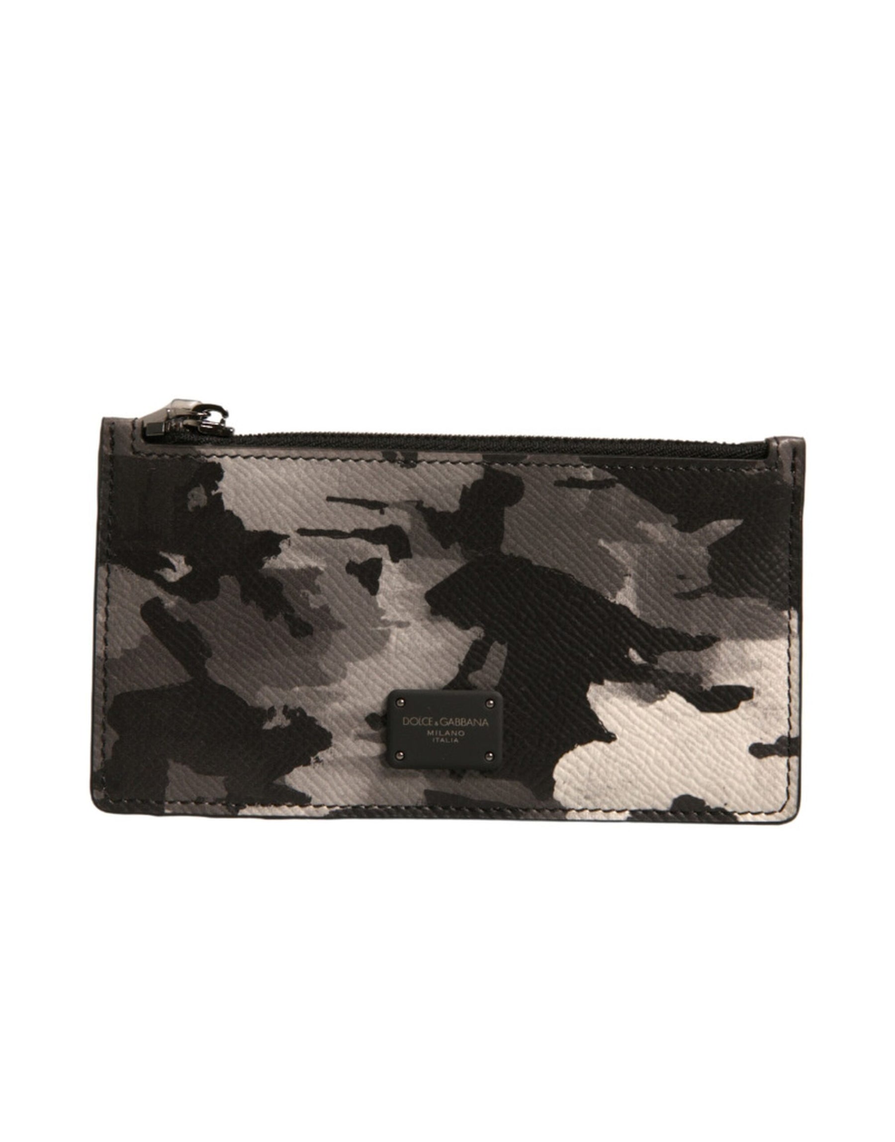 Dolce & Gabbana Multicolor Camouflage Logo Plaque Coin Purse Wallet | Regal Royce