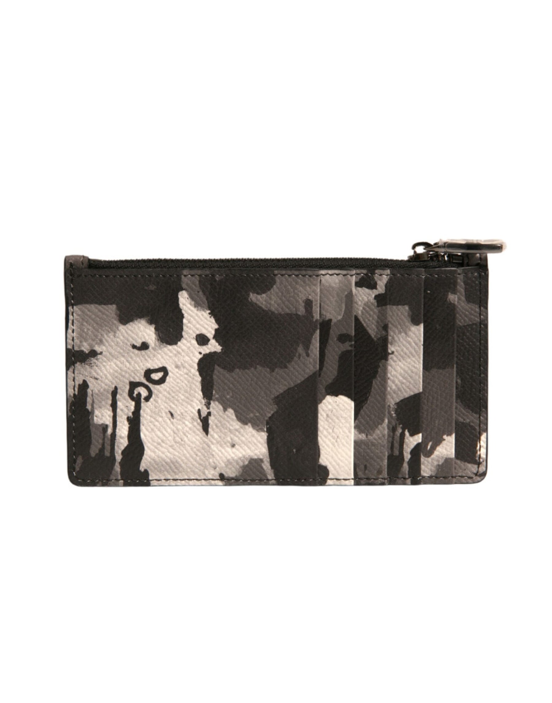 Dolce & Gabbana Multicolor Camouflage Logo Plaque Coin Purse Wallet | Regal Royce