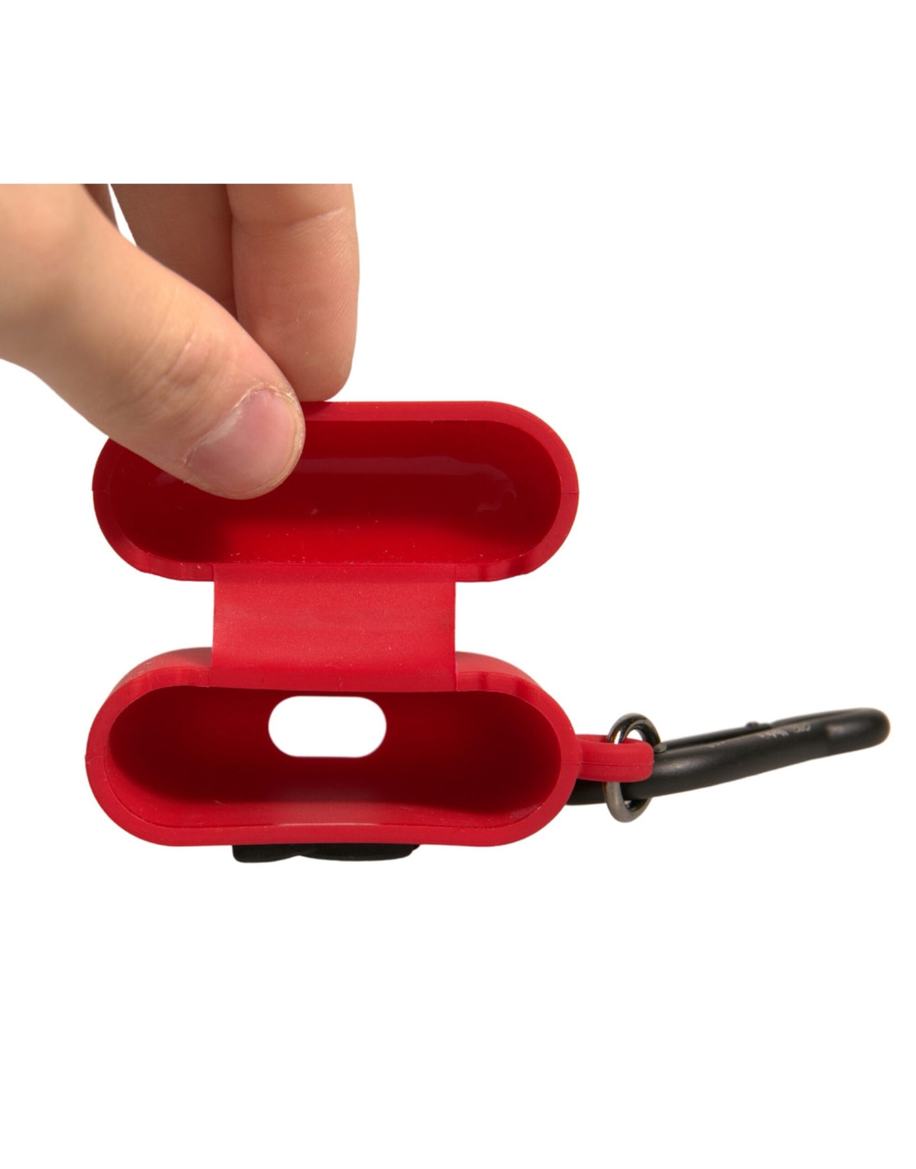 Dolce & Gabbana Red Silicone Rubber Logo Embossed Airpods Case | Regal Royce