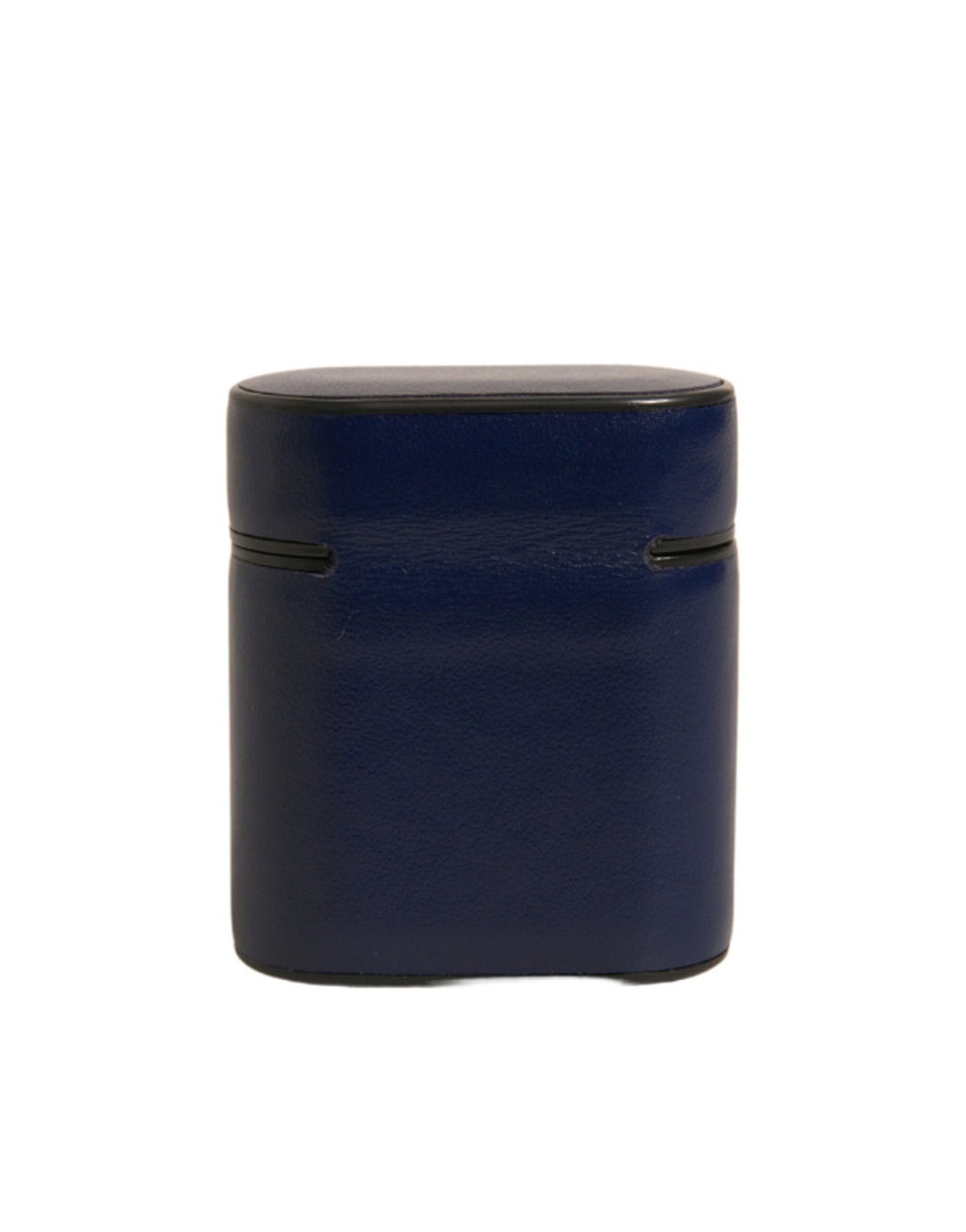 Dolce & Gabbana Blue Leather Logo Print Flip Holder Airpods Case | Regal Royce