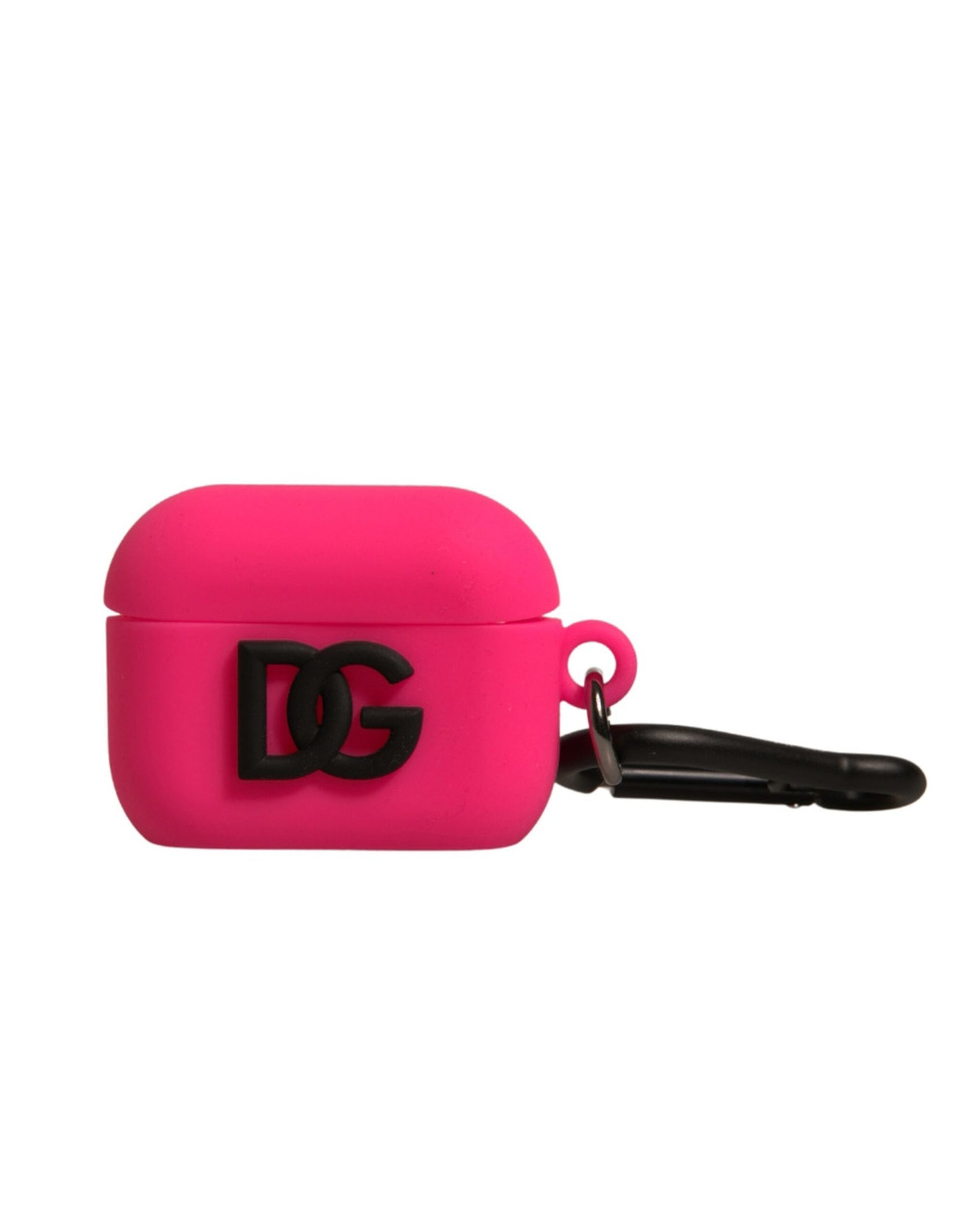 Dolce & Gabbana Pink Silicone Rubber Logo Embossed Airpods Case | Regal Royce