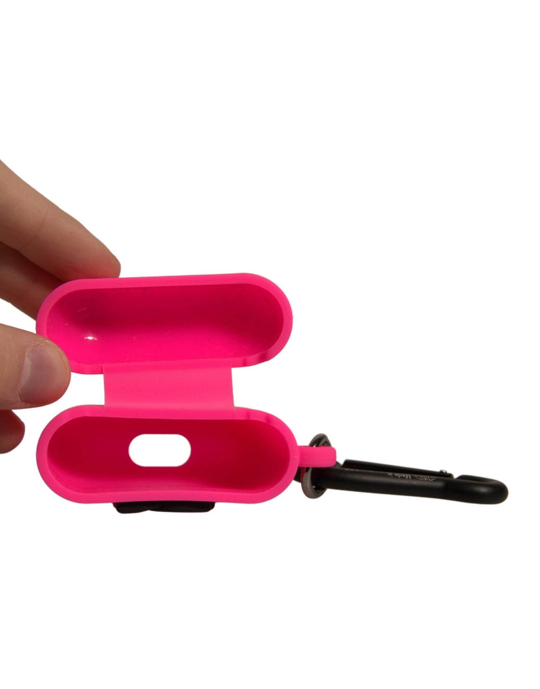 Dolce & Gabbana Pink Silicone Rubber Logo Embossed Airpods Case | Regal Royce
