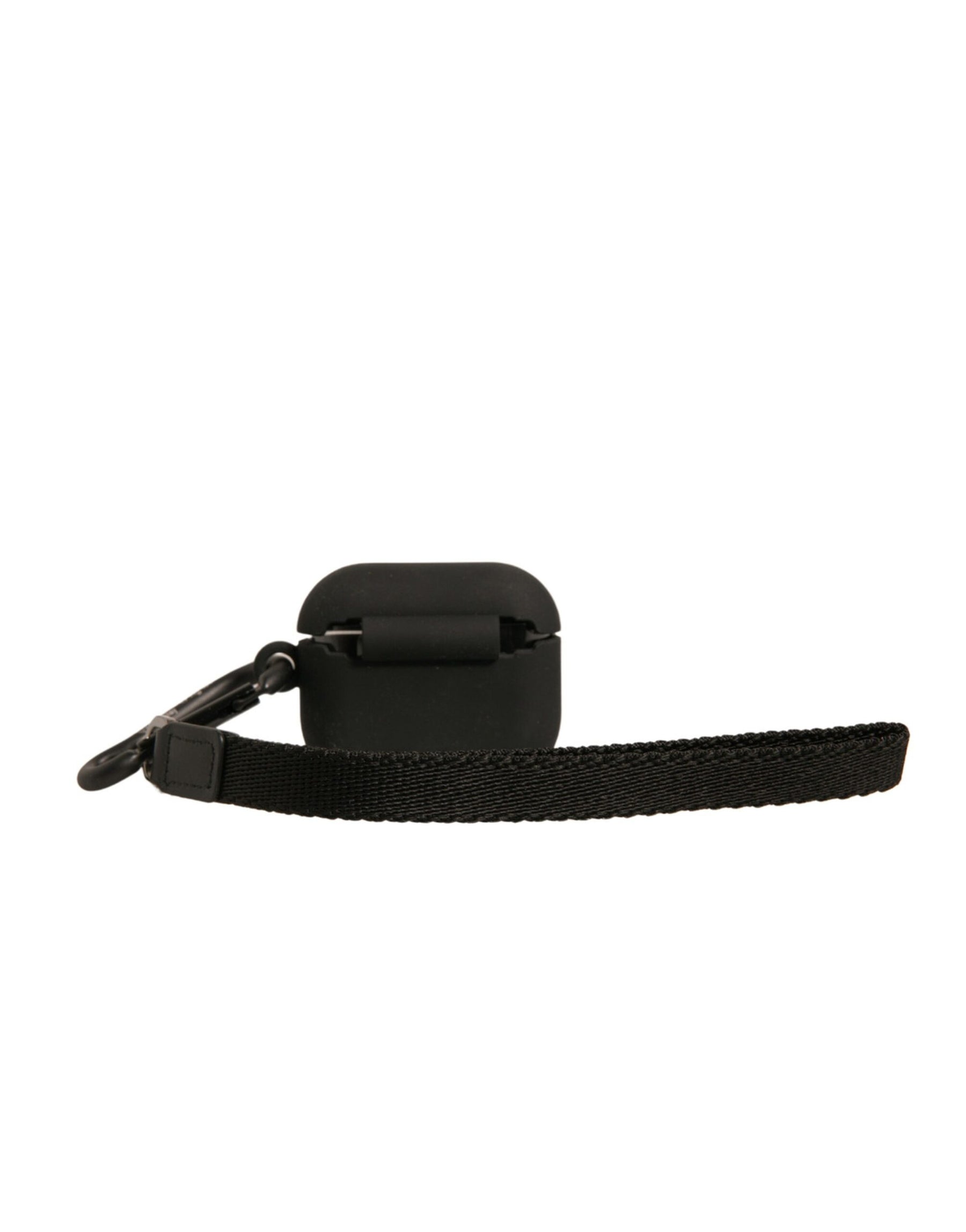 Dolce & Gabbana Black Silicone Rubber Logo Embossed Airpods Case | Regal Royce