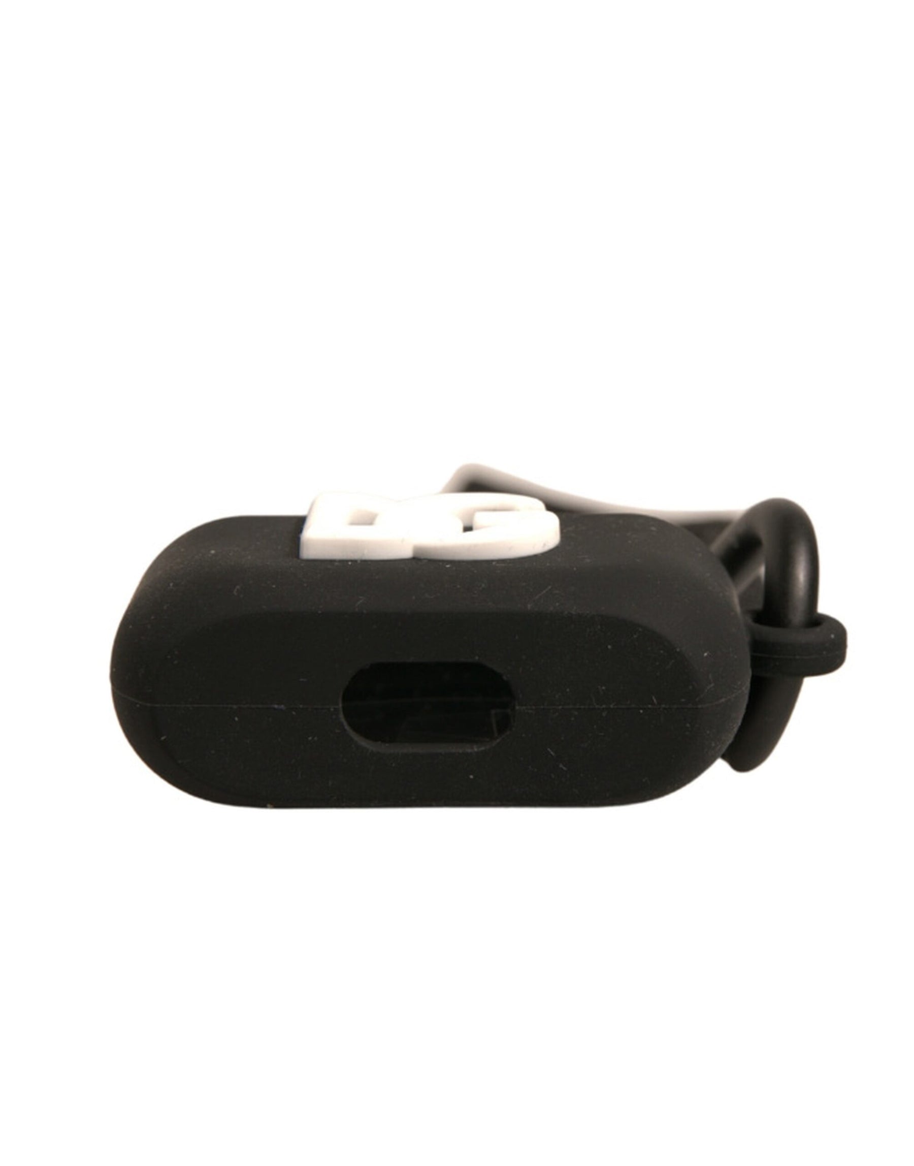 Dolce & Gabbana Black Silicone Rubber Logo Embossed Airpods Case | Regal Royce