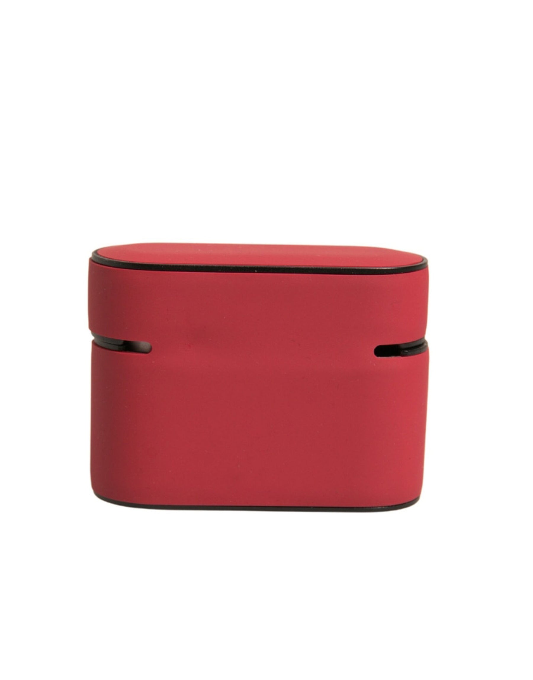 Dolce & Gabbana Red PVC Embossed Logo Plaque Holder Airpods Case | Regal Royce