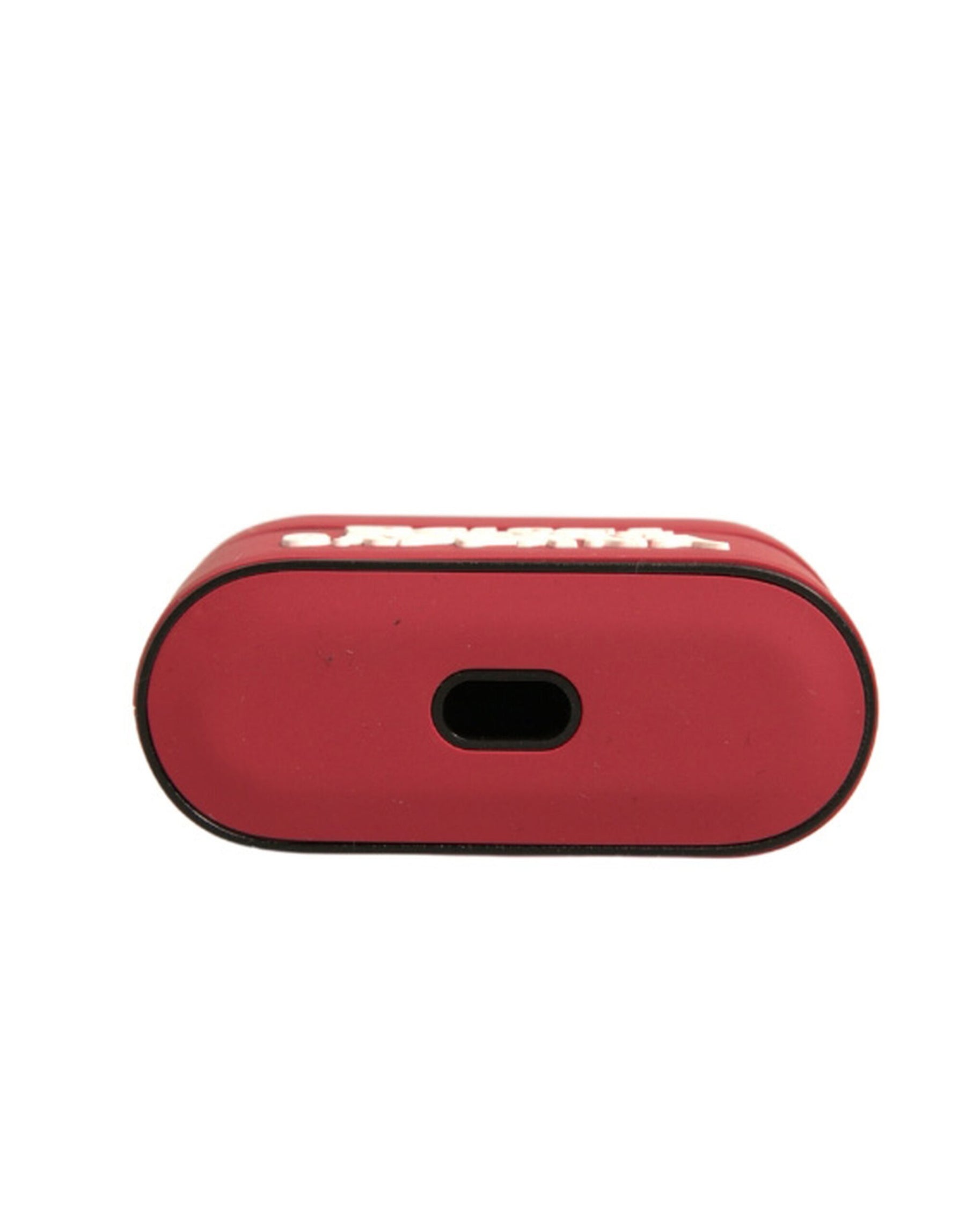 Dolce & Gabbana Red PVC Embossed Logo Plaque Holder Airpods Case | Regal Royce