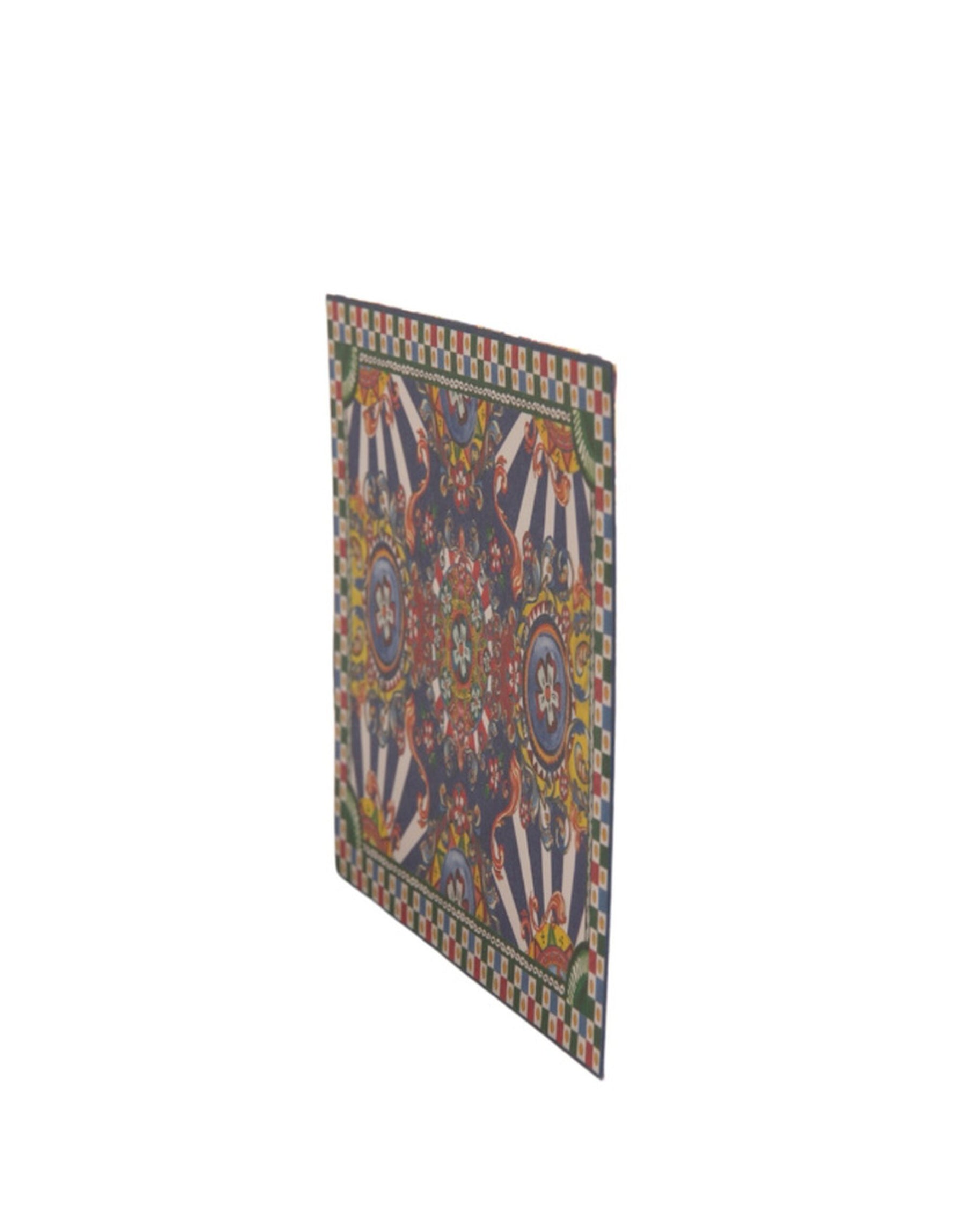 Dolce & Gabbana Multicolor Carretto Siciliano Envelope Post Card Holder | Regal Royce