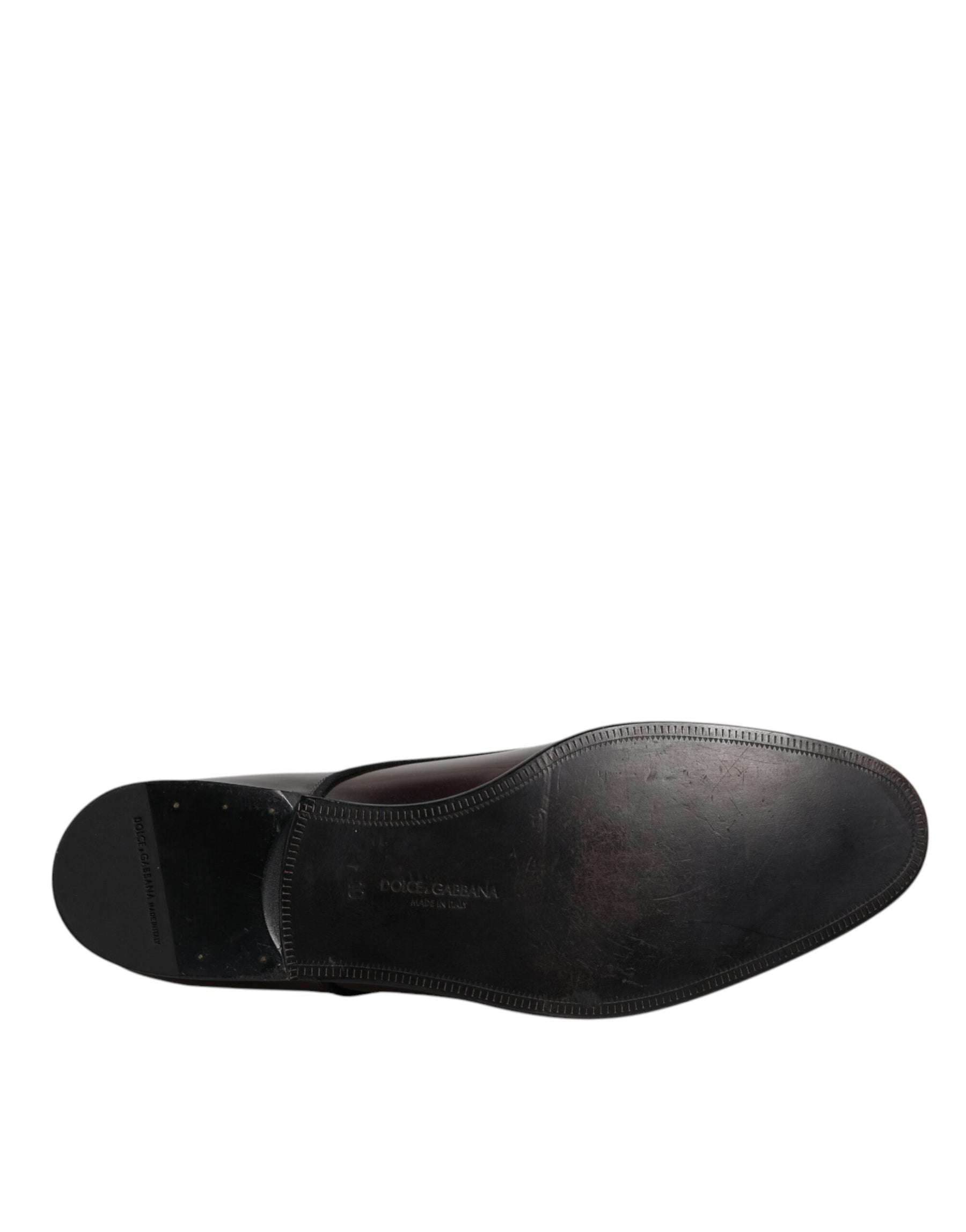 Dolce & Gabbana Multicolor Peacock Patent Leather Derby Men Dress Shoes | Regal Royce