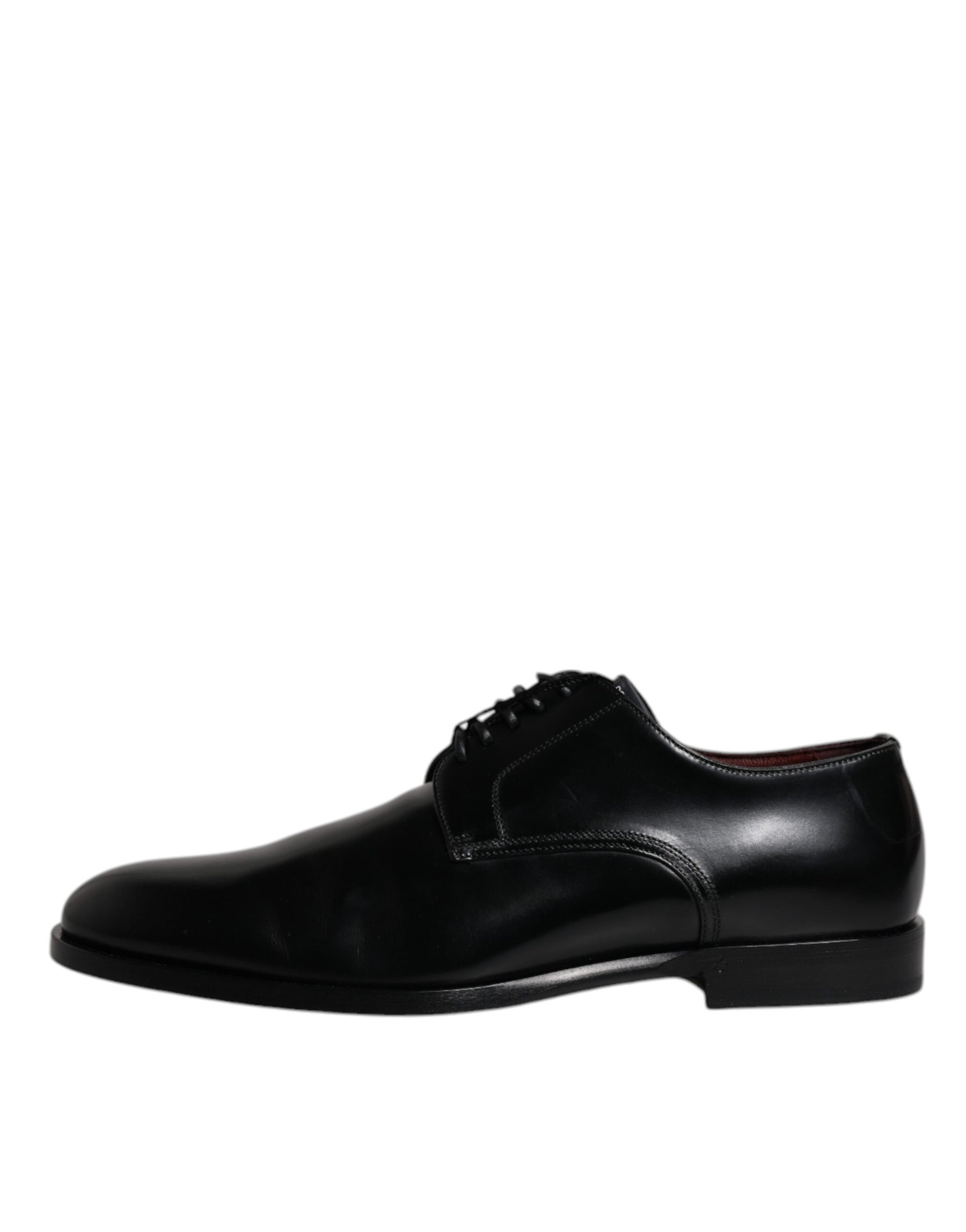 Dolce & Gabbana Black Calfskin Leather Derby Lace Up Formal Dress Shoes | Regal Royce