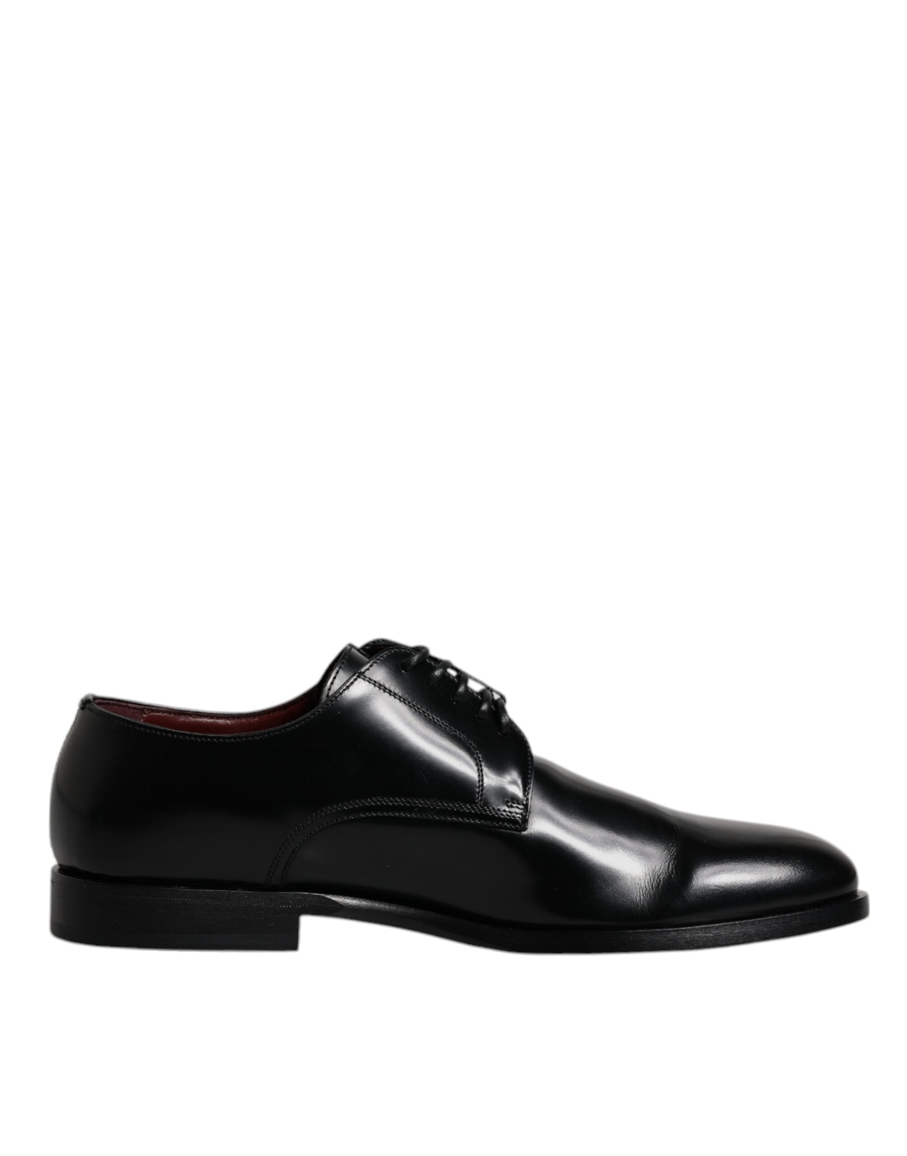 Dolce & Gabbana Black Calfskin Leather Derby Lace Up Formal Dress Shoes | Regal Royce