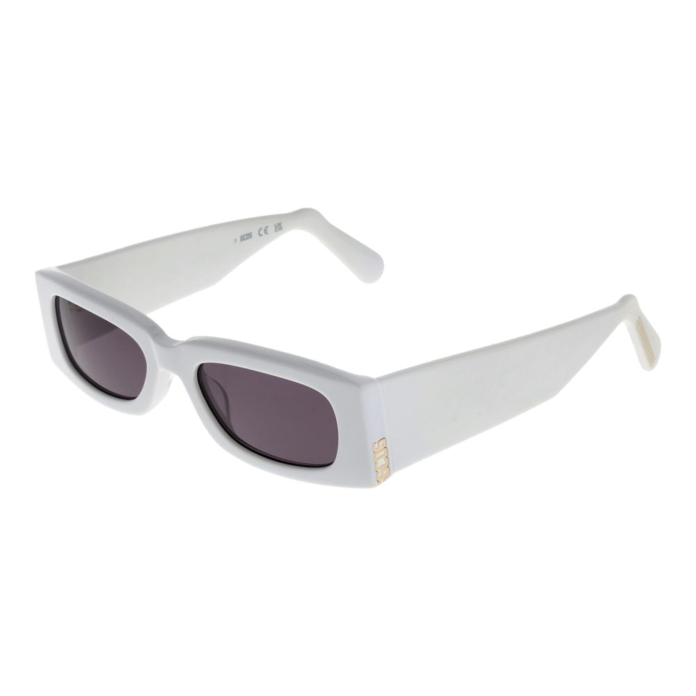 GCDS White Plastic Sunglasses | Regal Royce