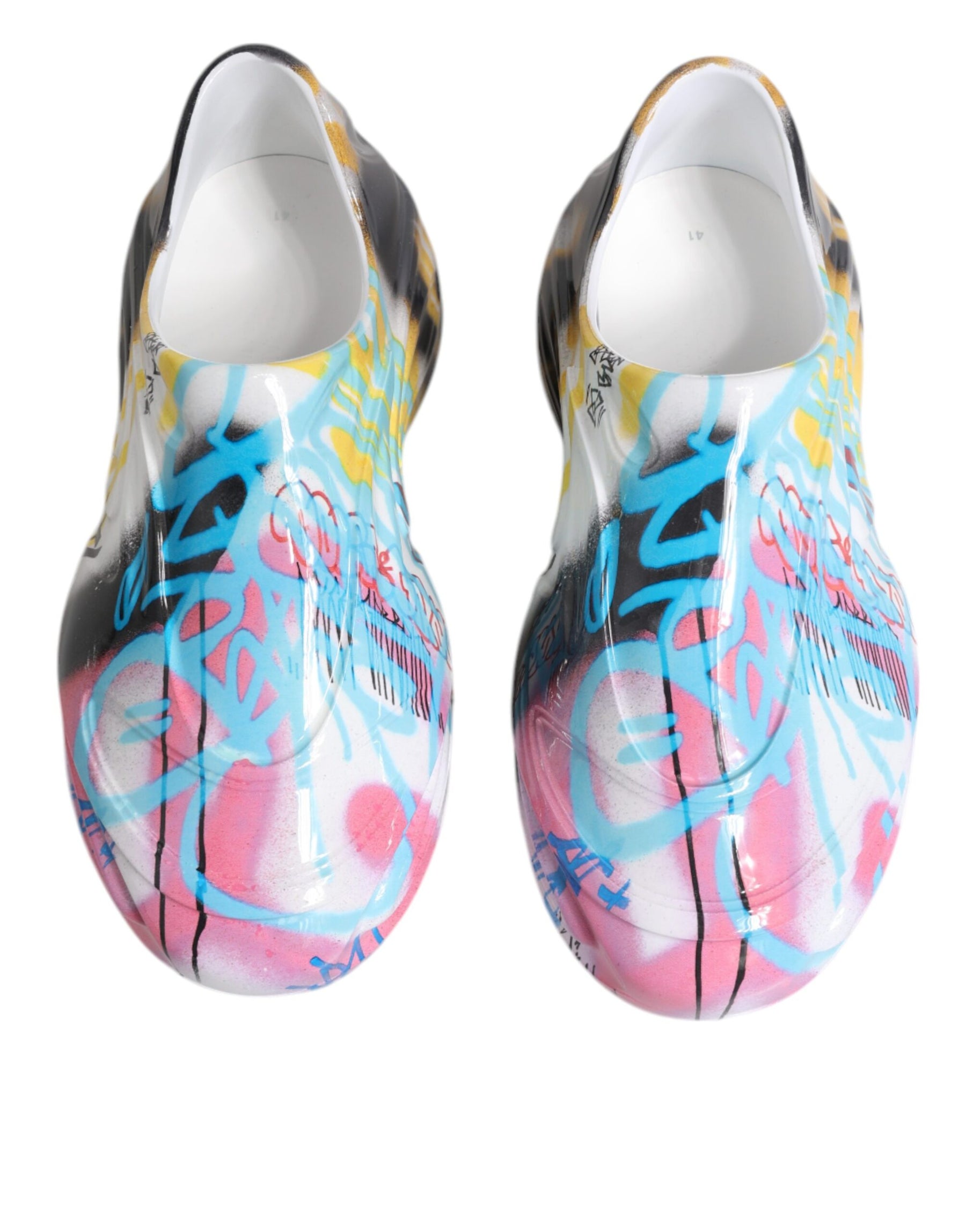 Dolce & Gabbana Multicolor Graffiti Daymaster Sneakers Shoes | Regal Royce