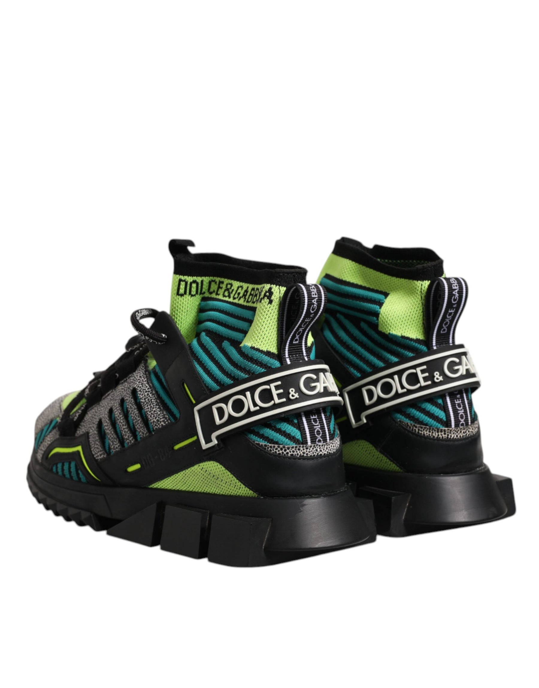 Dolce & Gabbana Multicolor Sorrento Logo Sneakers Socks Shoes | Regal Royce