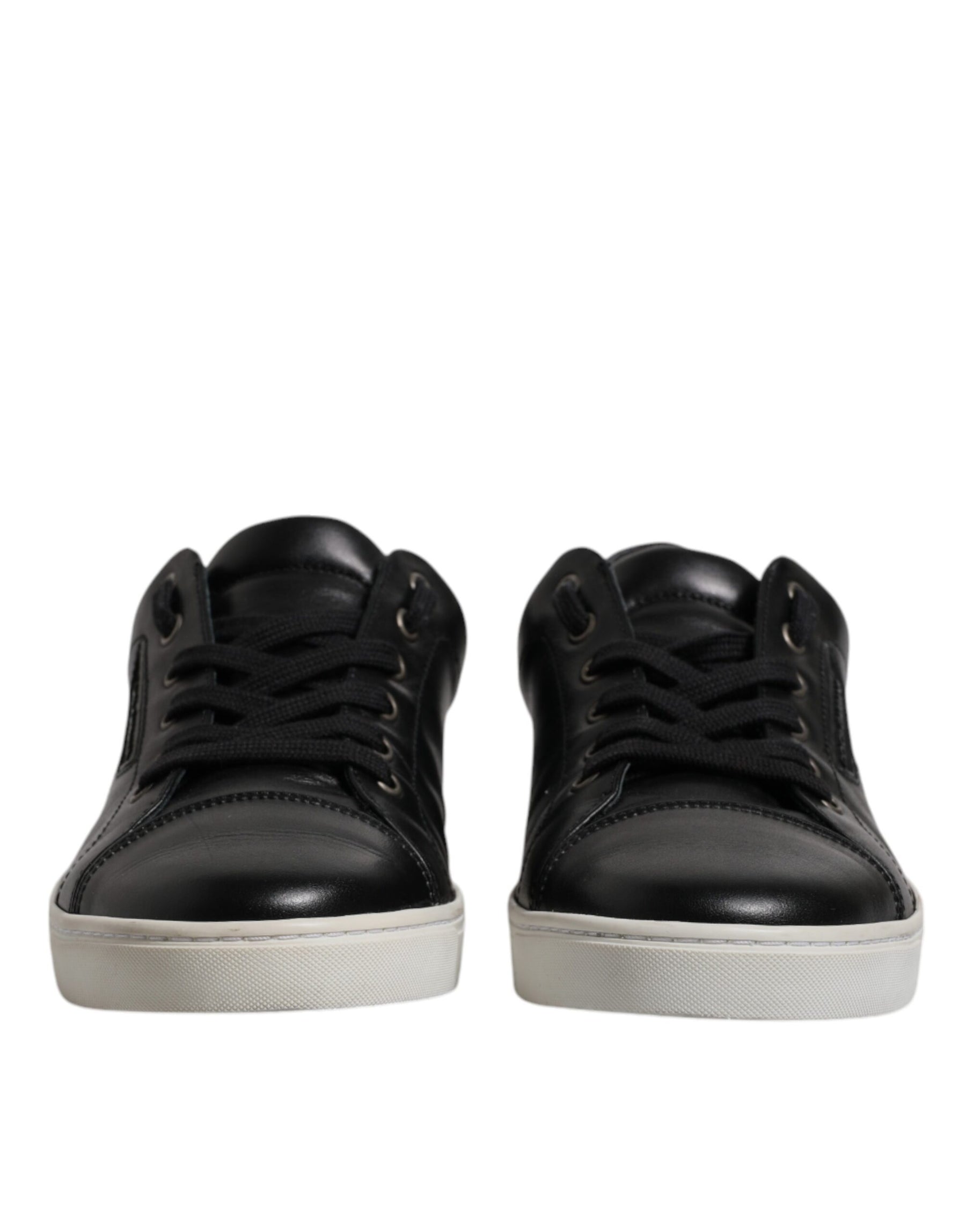Dolce & Gabbana Black London Nappa Leather Men Sneakers Shoes | Regal Royce