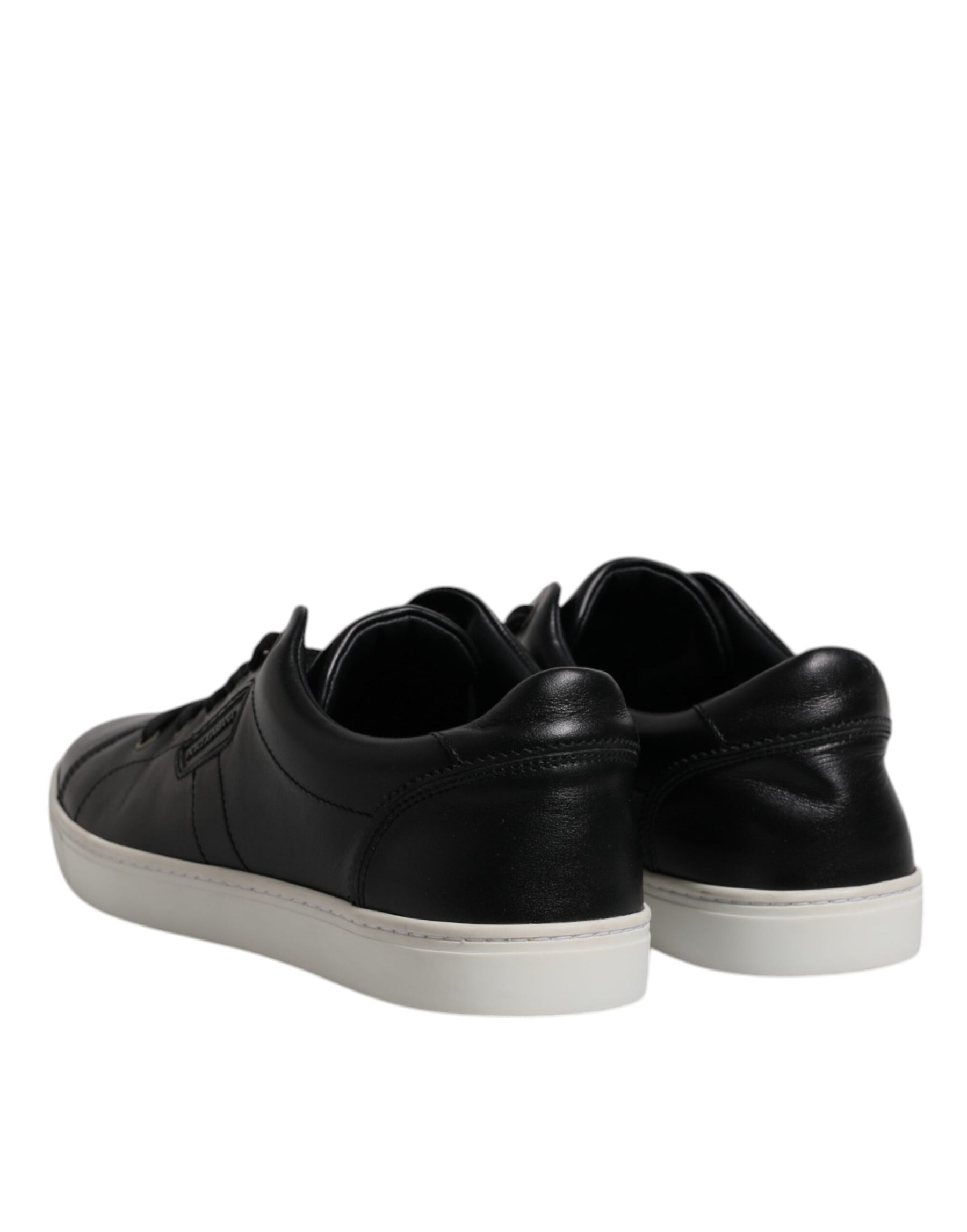 Dolce & Gabbana Black London Nappa Leather Men Sneakers Shoes | Regal Royce