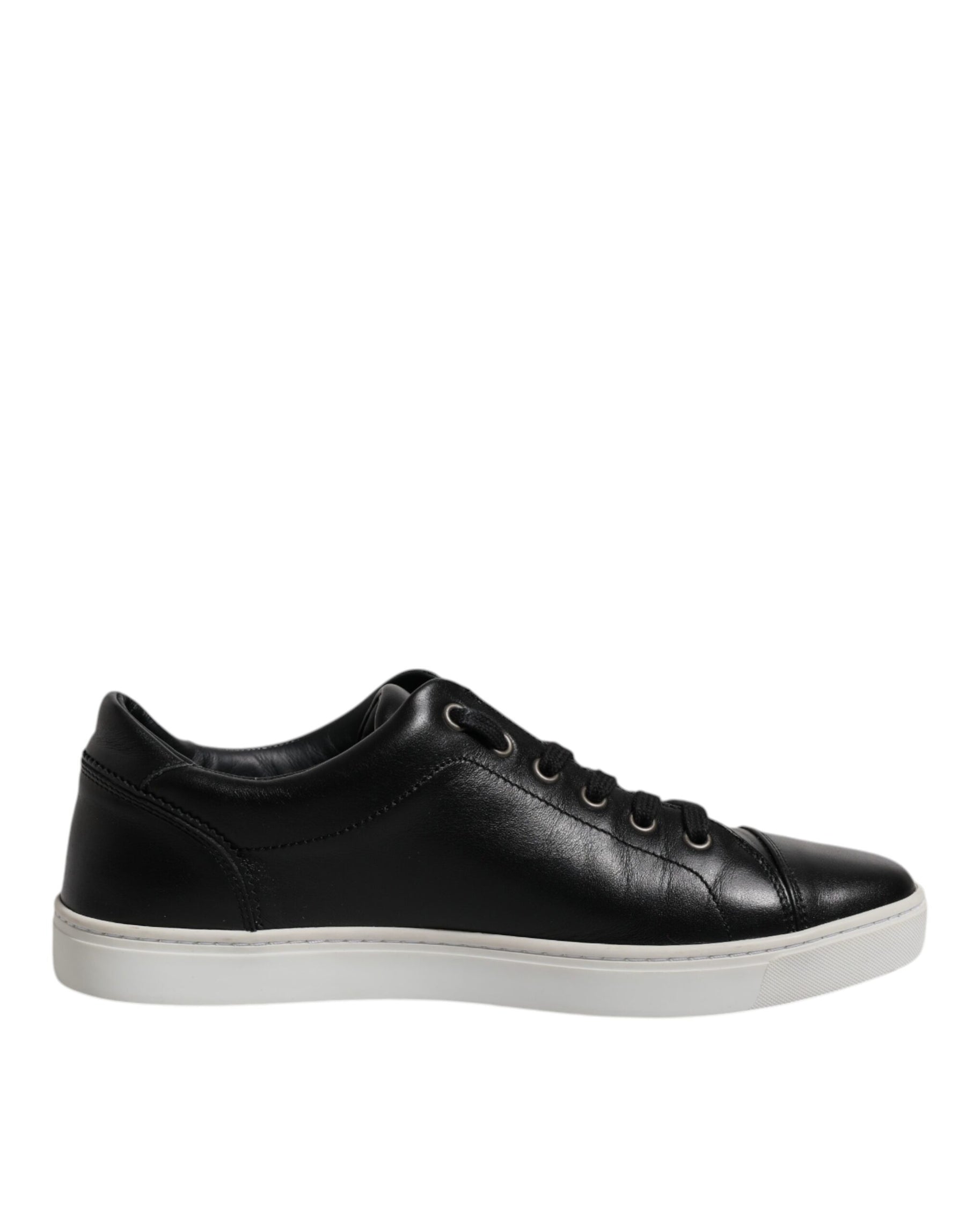 Dolce & Gabbana Black London Nappa Leather Men Sneakers Shoes | Regal Royce