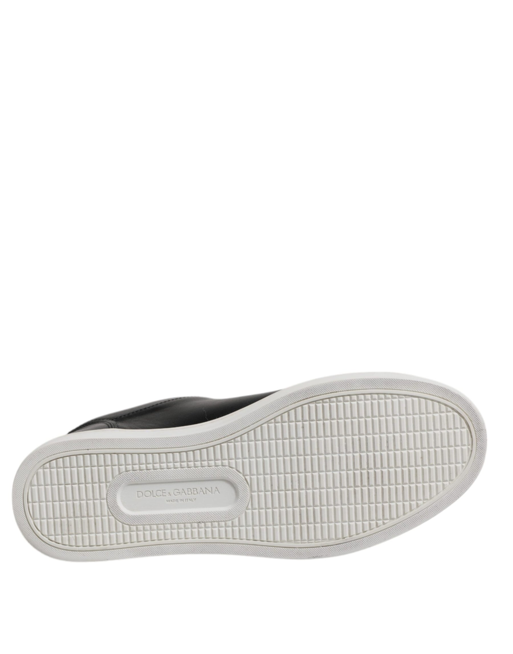 Dolce & Gabbana Black London Nappa Leather Men Sneakers Shoes | Regal Royce