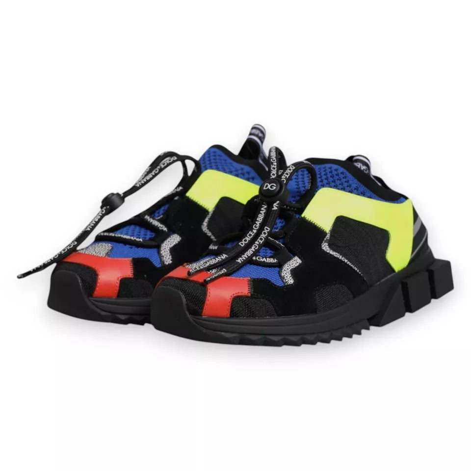 Dolce & Gabbana Multicolor Mesh Sorrento Trekking Sneakers Shoes | Regal Royce