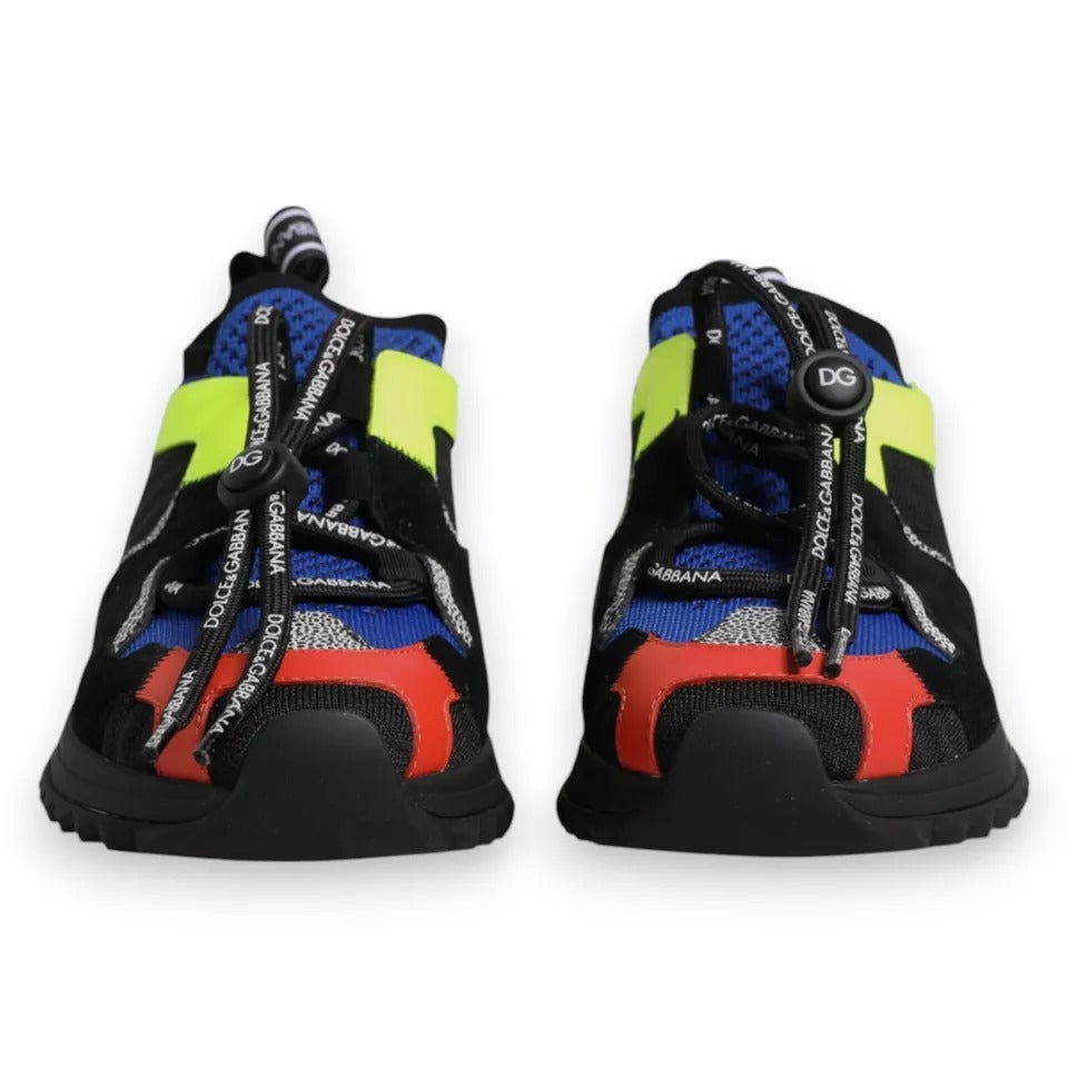 Dolce & Gabbana Multicolor Mesh Sorrento Trekking Sneakers Shoes | Regal Royce