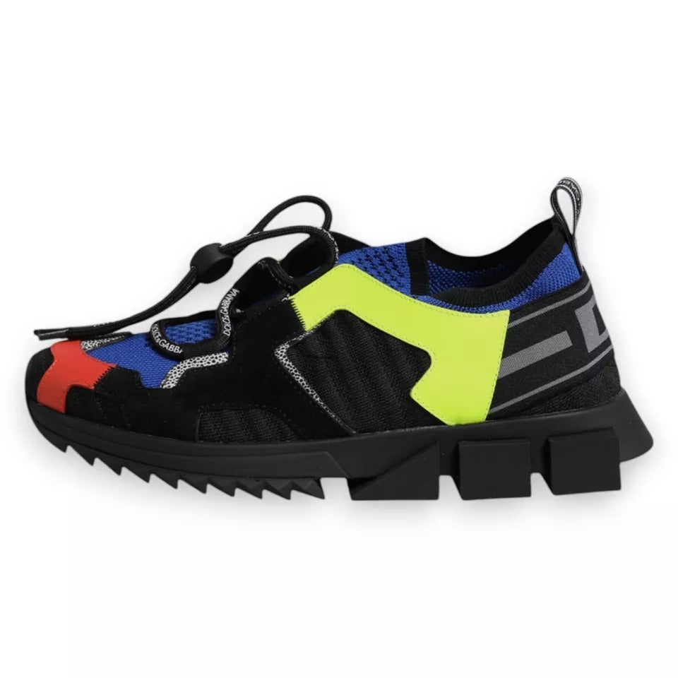 Dolce & Gabbana Multicolor Mesh Sorrento Trekking Sneakers Shoes | Regal Royce
