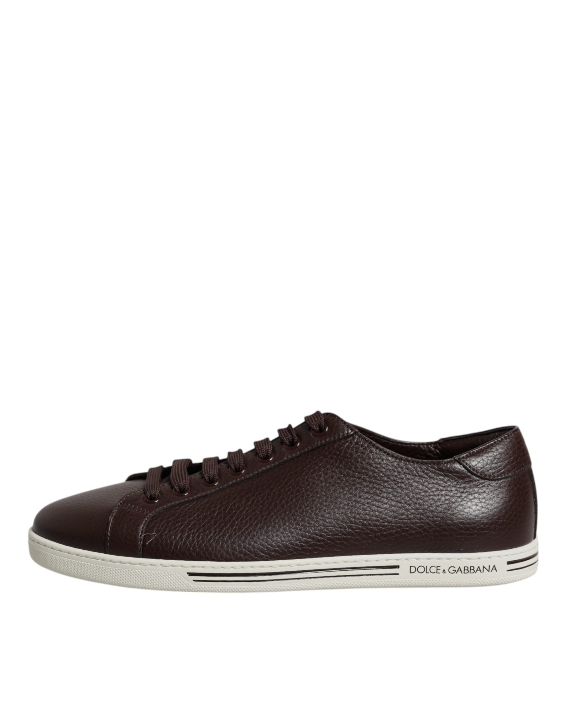 Dolce & Gabbana Brown Low Top Men Saint Tropez Sneakers Shoes | Regal Royce