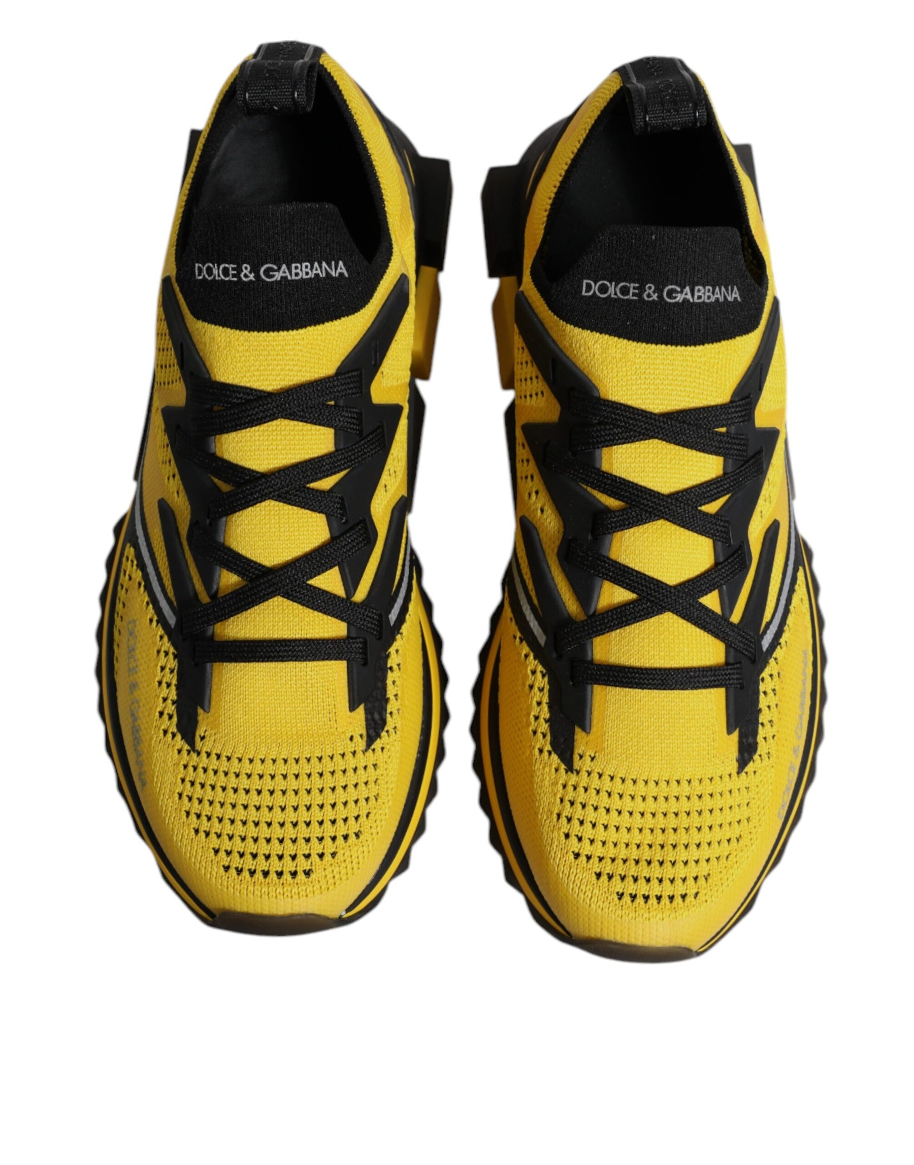 Dolce & Gabbana Yellow SORRENTO Sport Stretch Sneakers Shoes | Regal Royce