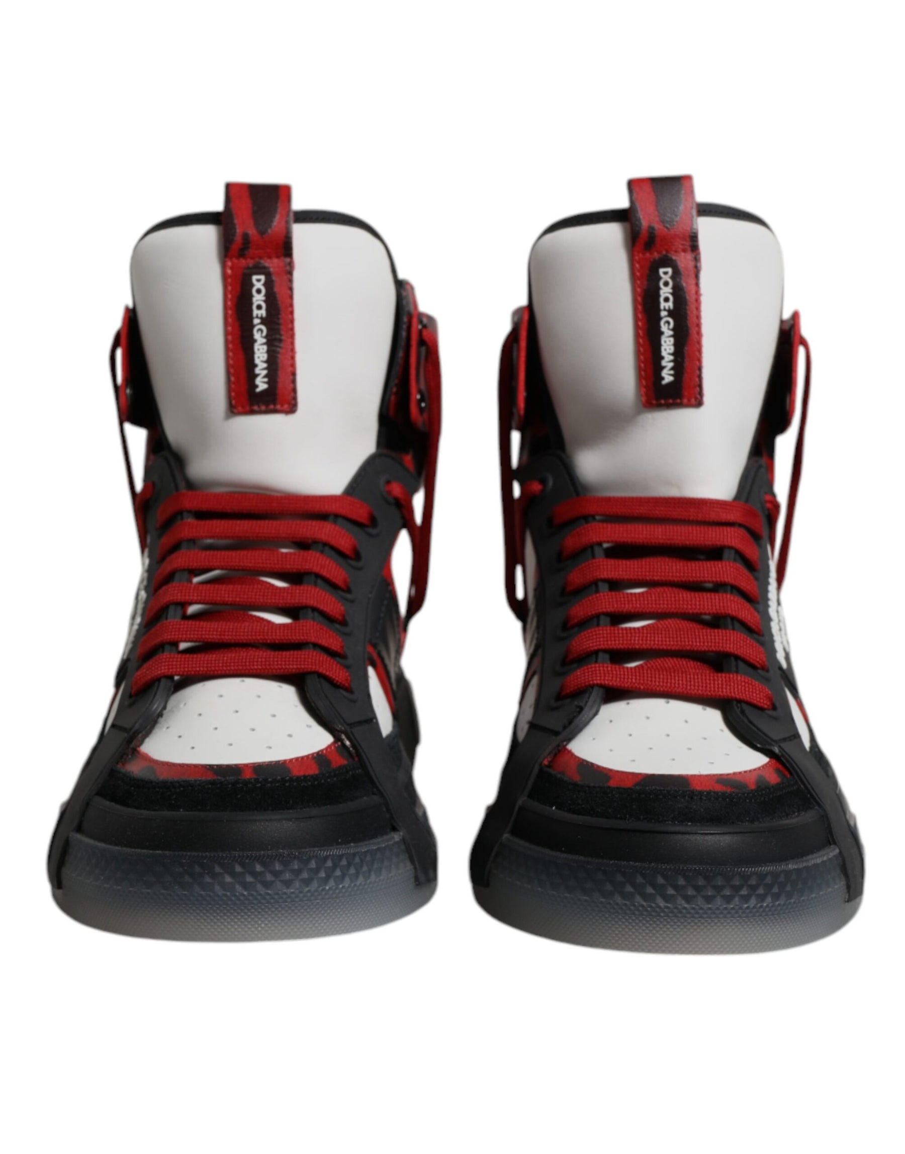Dolce & Gabbana Multicolor Leather High Top Sneakers Shoes | Regal Royce
