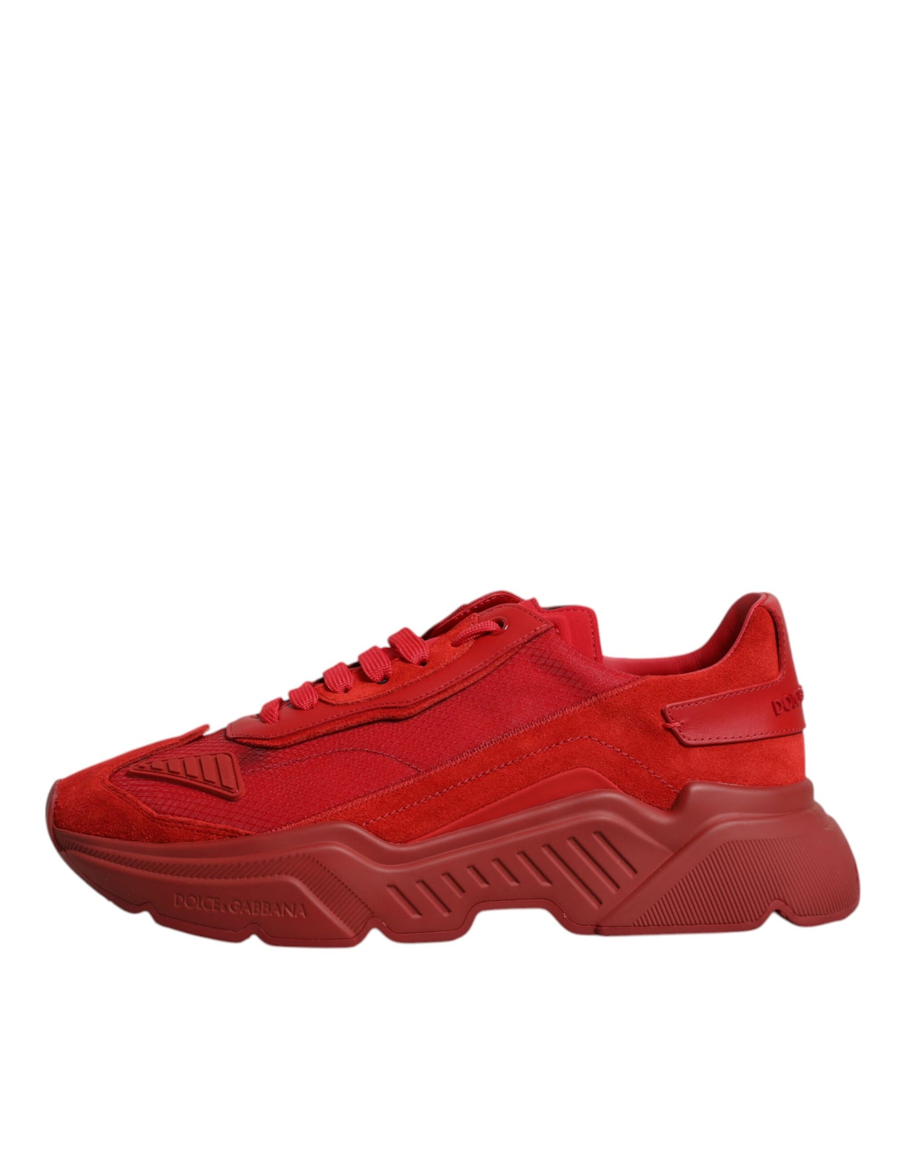 Dolce & Gabbana Red Leather Daymaster Low Top Sneakers Shoes | Regal Royce