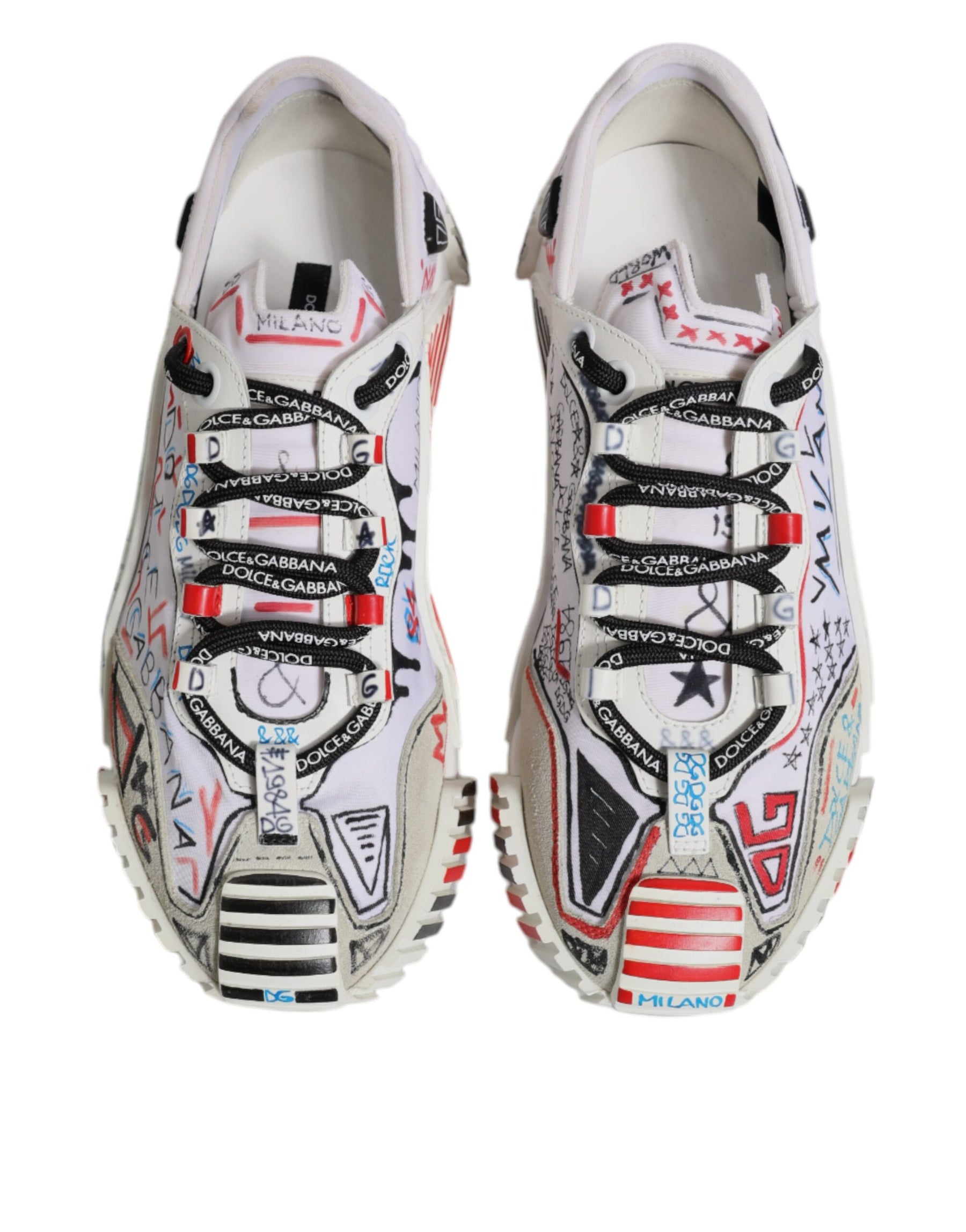 Dolce & Gabbana Multicolor Suede Fabric NS1 Sneakers Shoes | Regal Royce