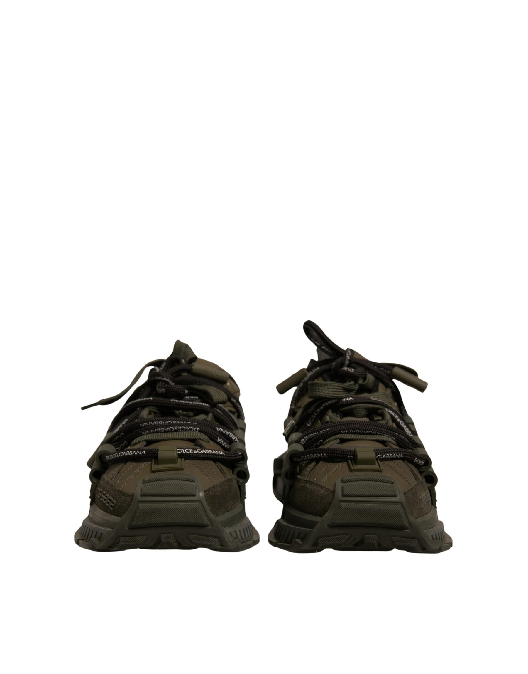 Dolce & Gabbana Military Green Space Low Top Sneakers Shoes | Regal Royce