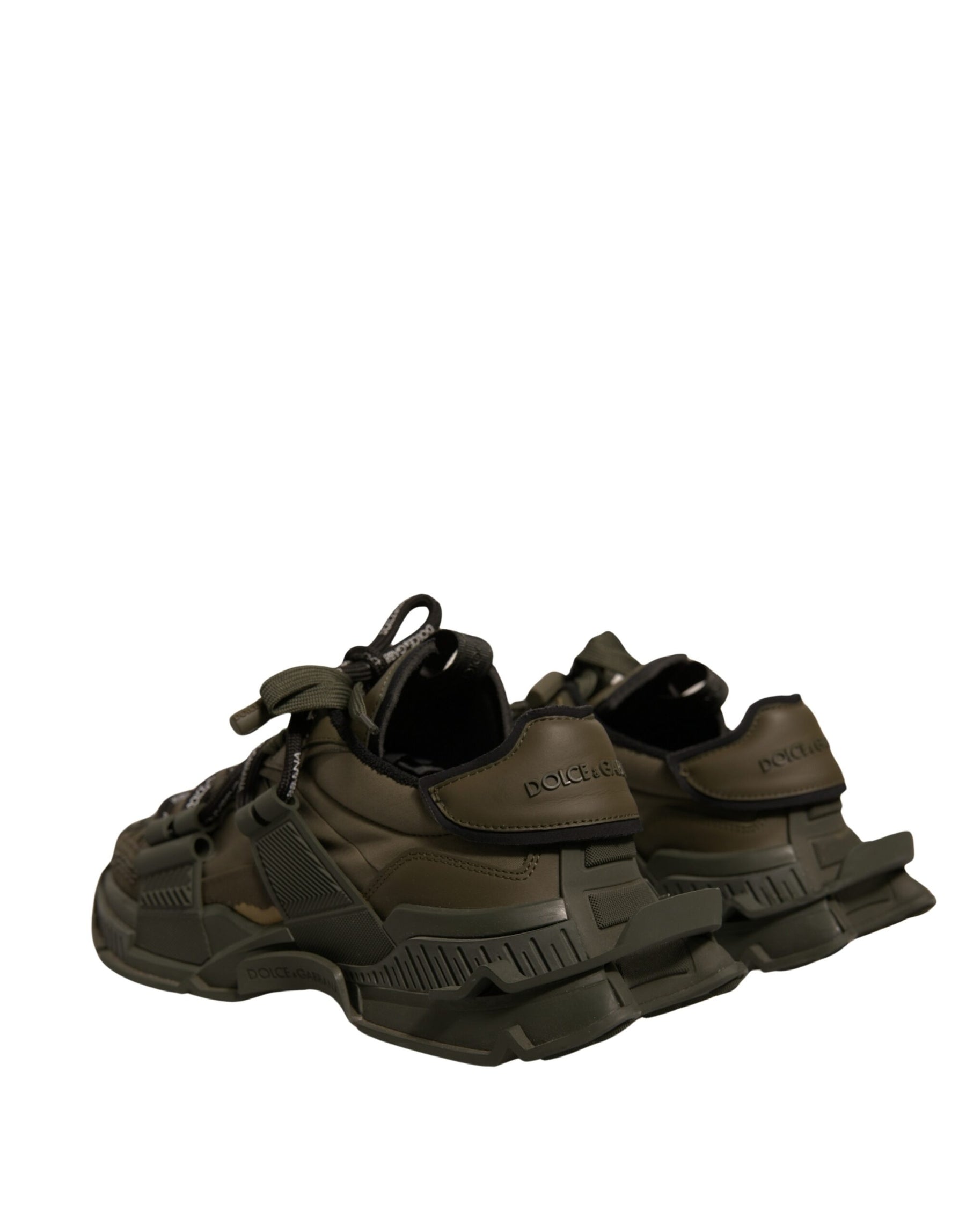 Dolce & Gabbana Military Green Space Low Top Sneakers Shoes | Regal Royce
