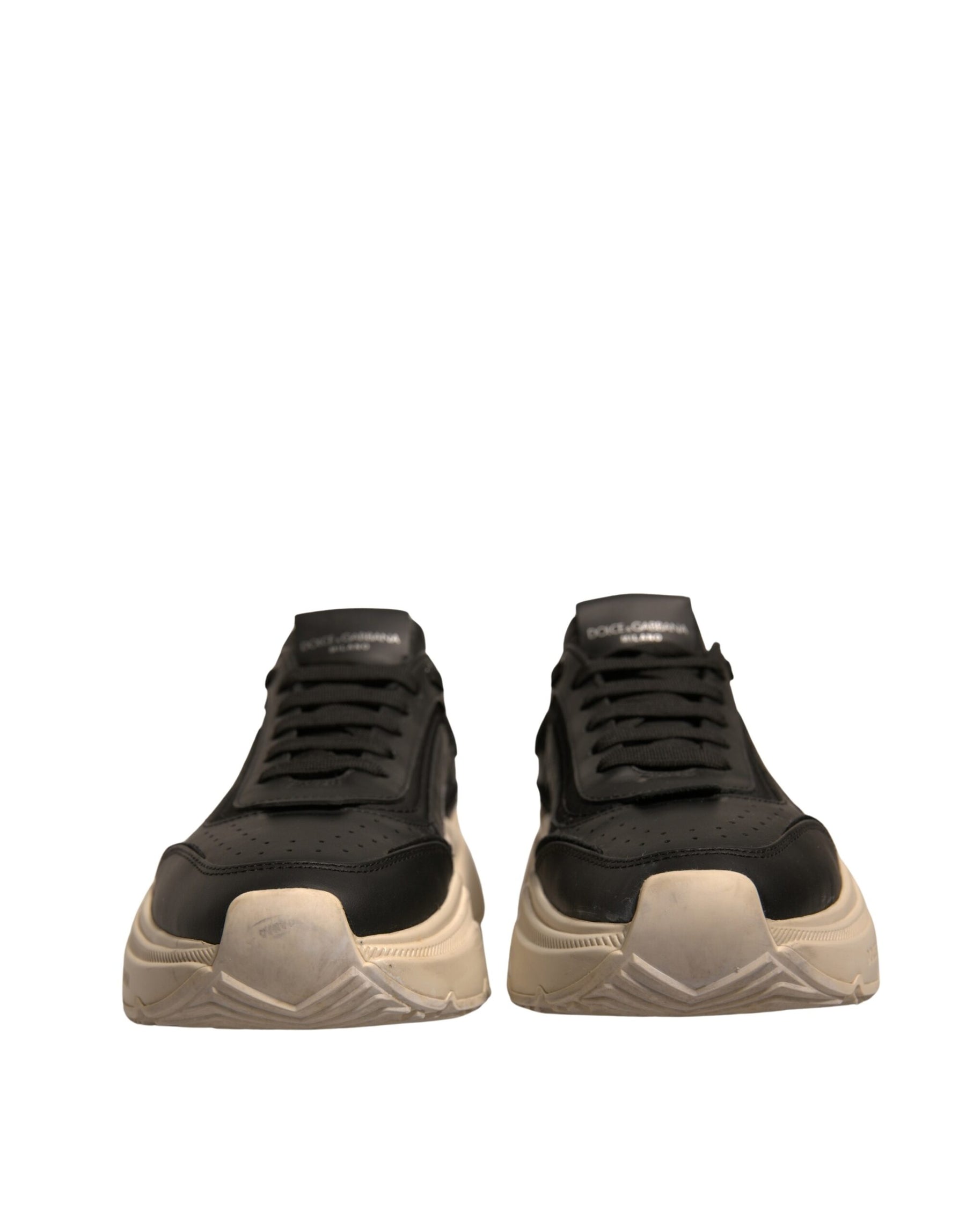 Dolce & Gabbana Black White Daymaster Low Top Sneakers Shoes | Regal Royce