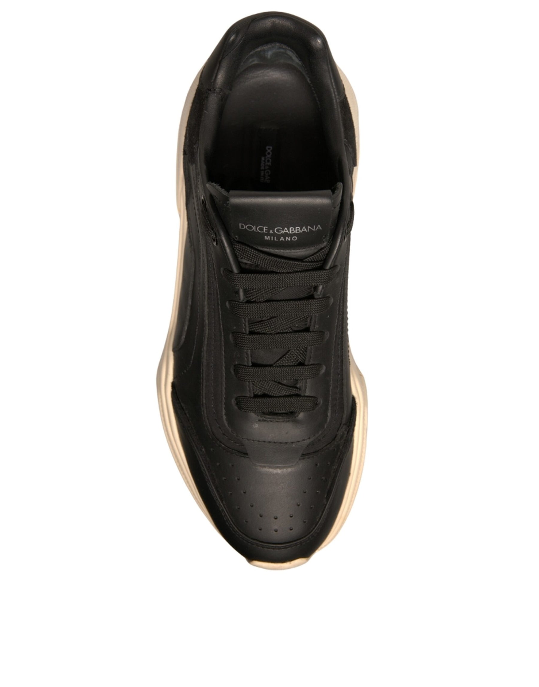 Dolce & Gabbana Black White Daymaster Low Top Sneakers Shoes | Regal Royce