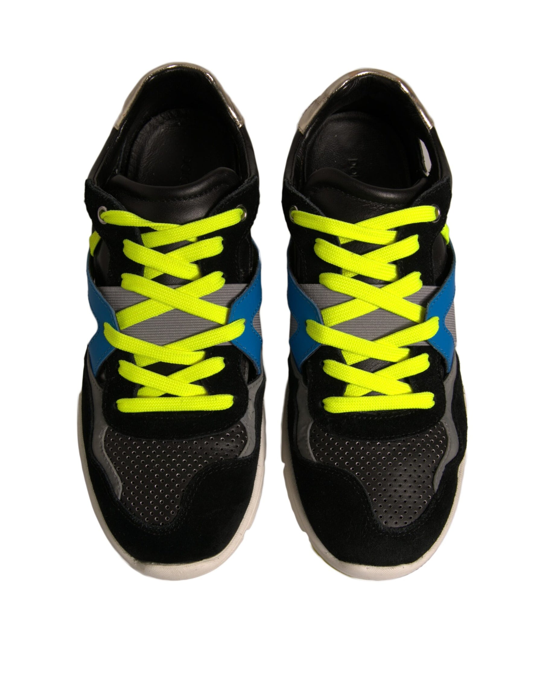 Dolce & Gabbana Multicolor Suede Low Top Sneakers Shoes | Regal Royce