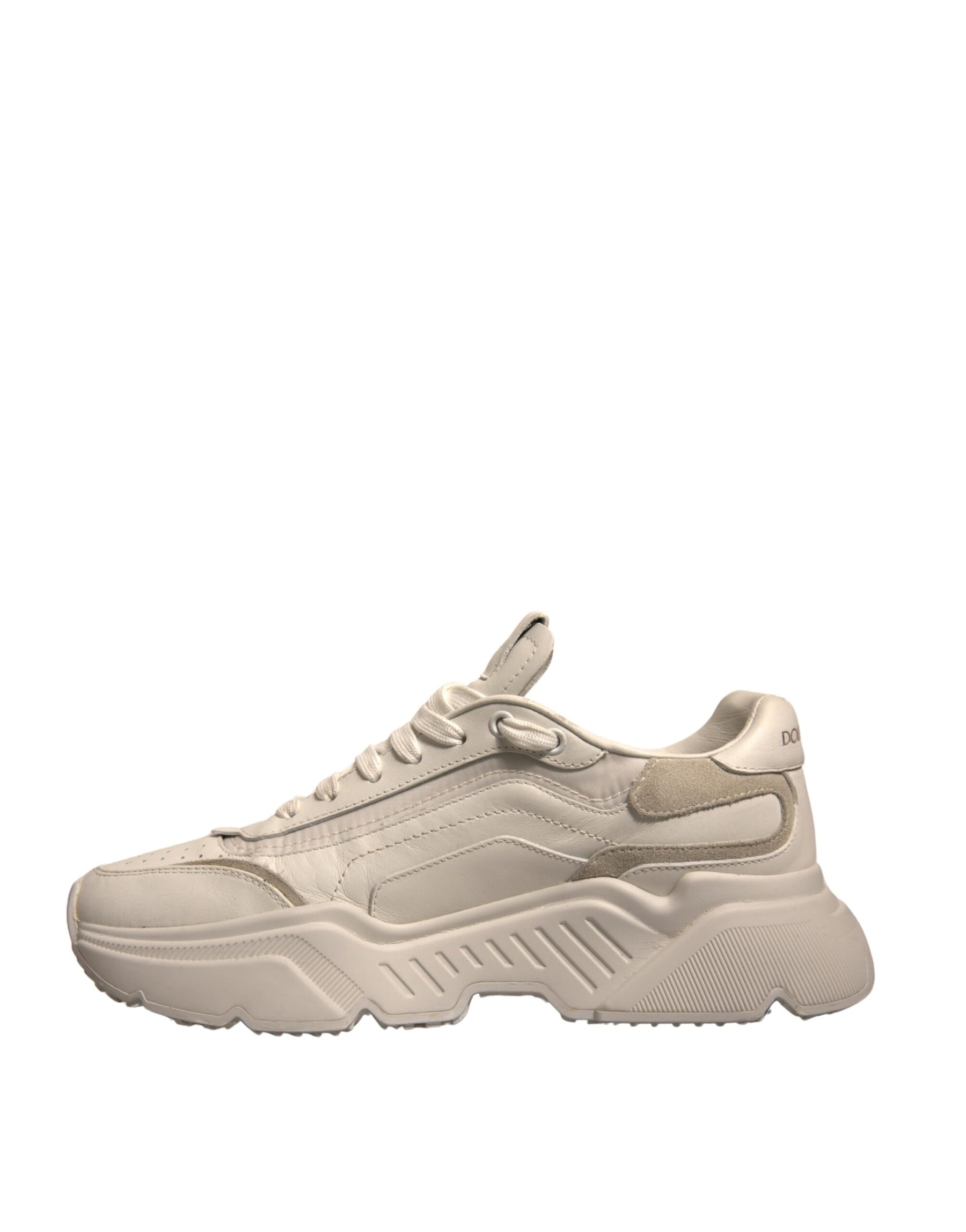 Dolce & Gabbana White Daymaster Leather Low Top Sneakers Shoes | Regal Royce