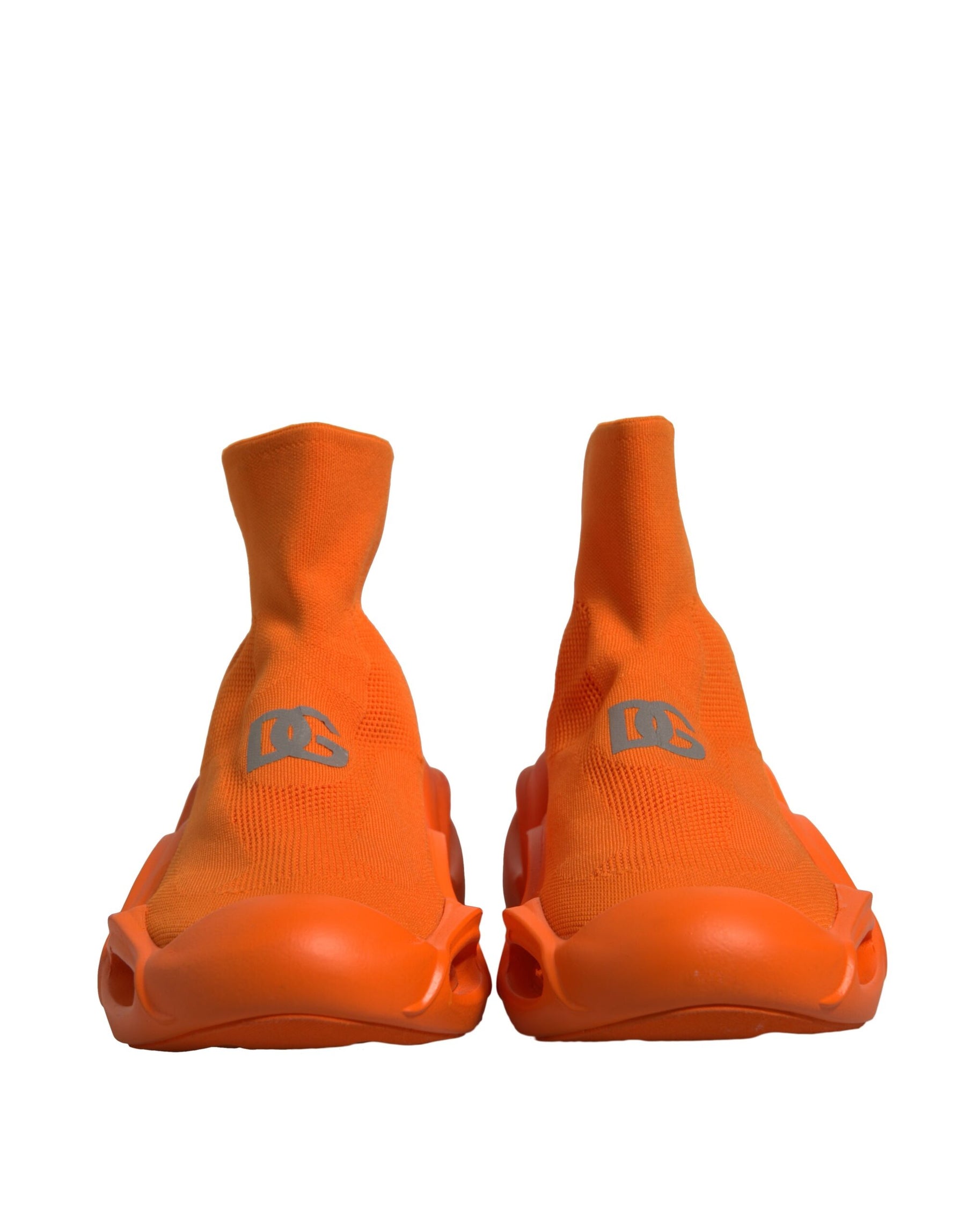 Dolce & Gabbana Orange Slip On Wave Socks Men Sneakers Shoes | Regal Royce